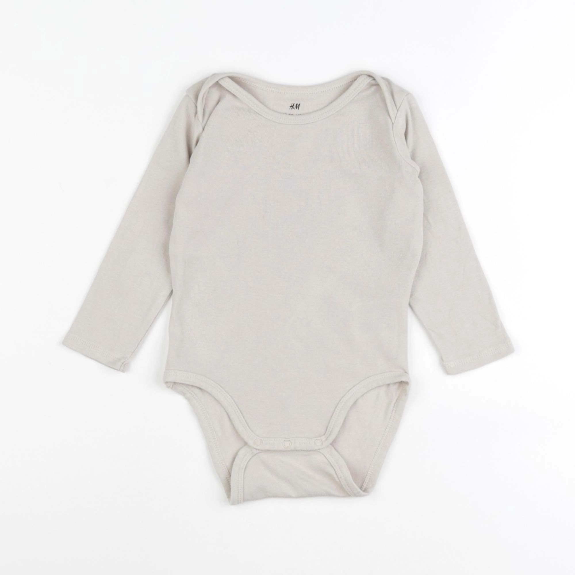 H&M - body beige - 9/12 mois