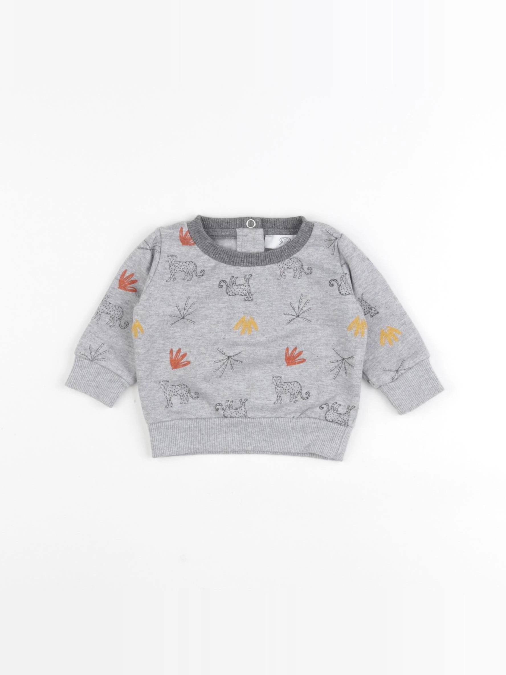 La Redoute - sweat gris - 1 mois