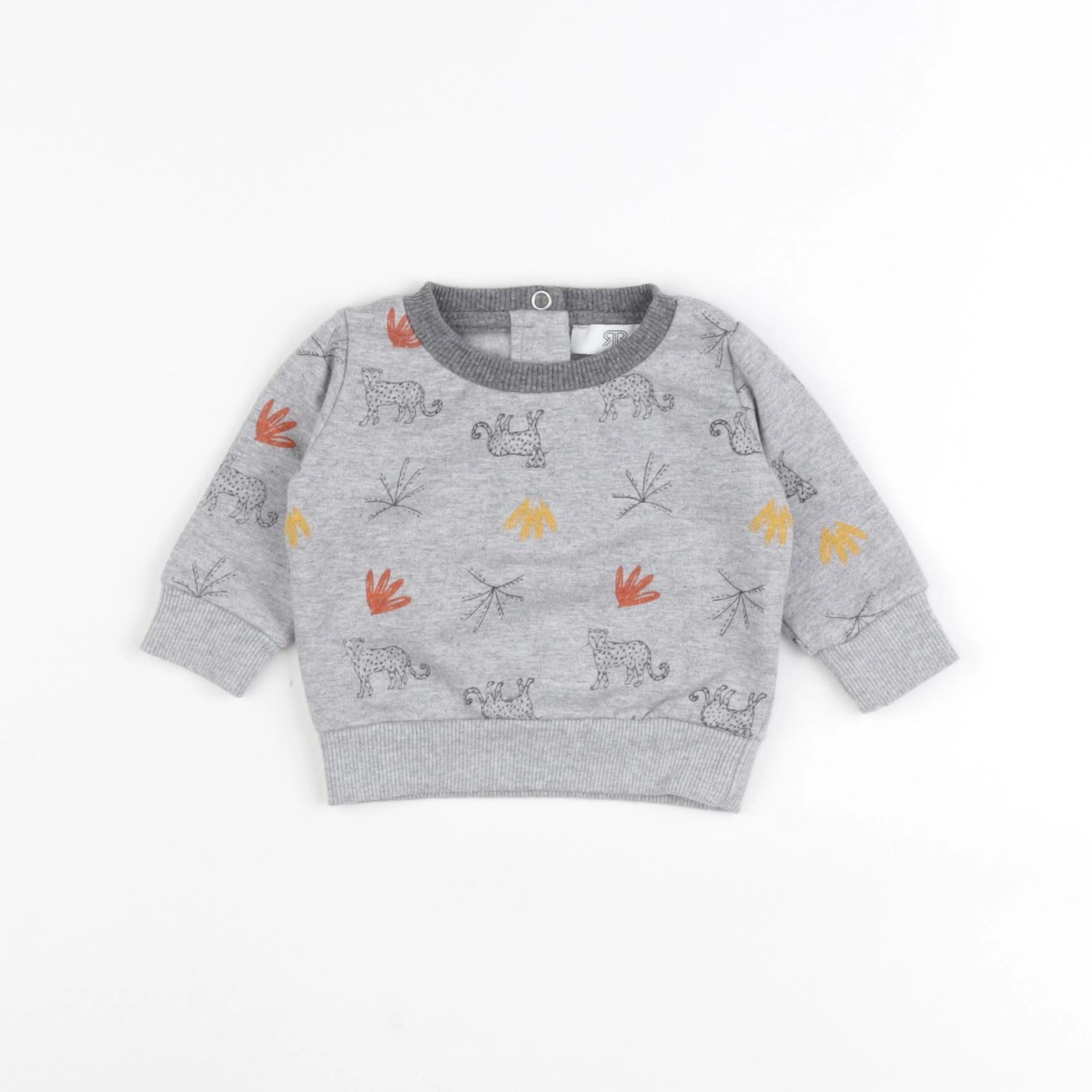 La Redoute - sweat gris - 1 mois