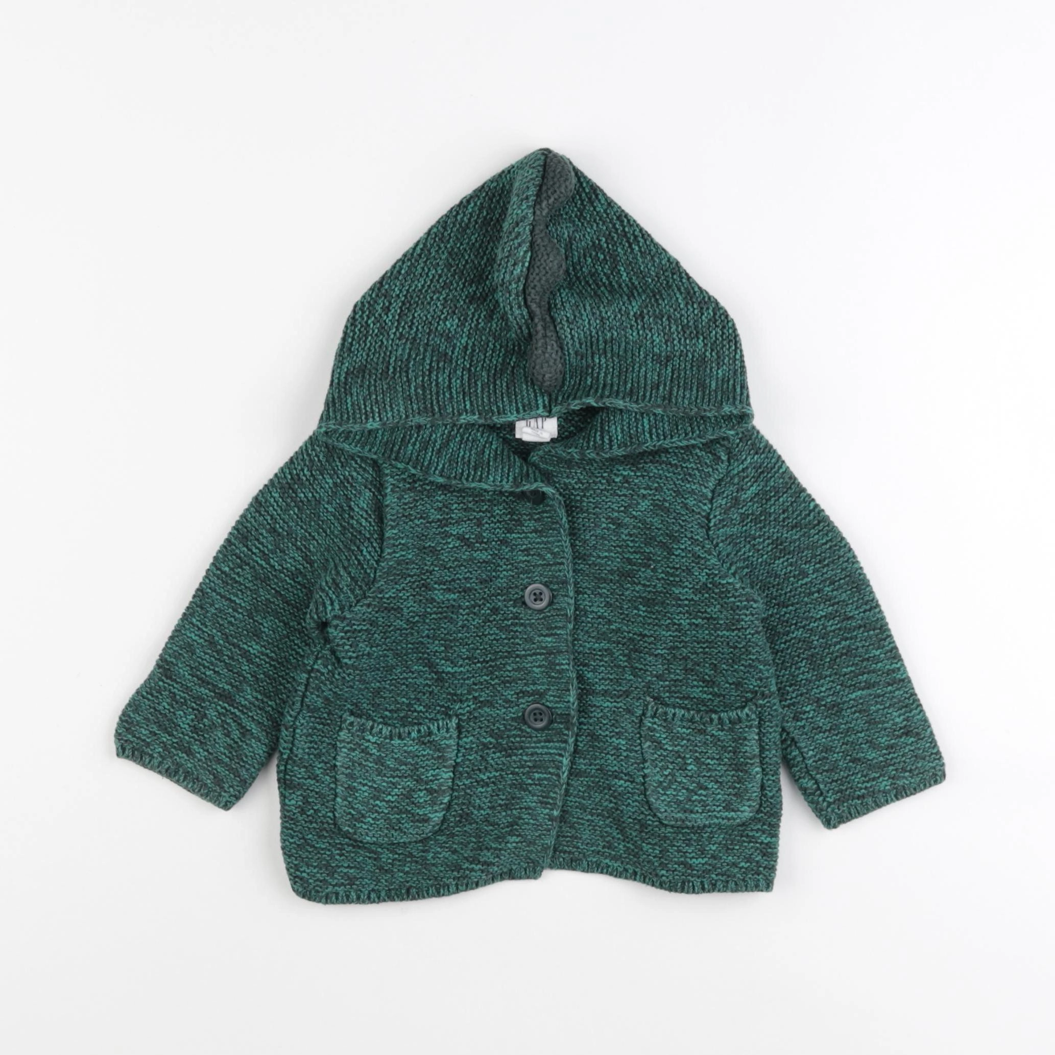 GAP - gilet vert - 3/6 mois