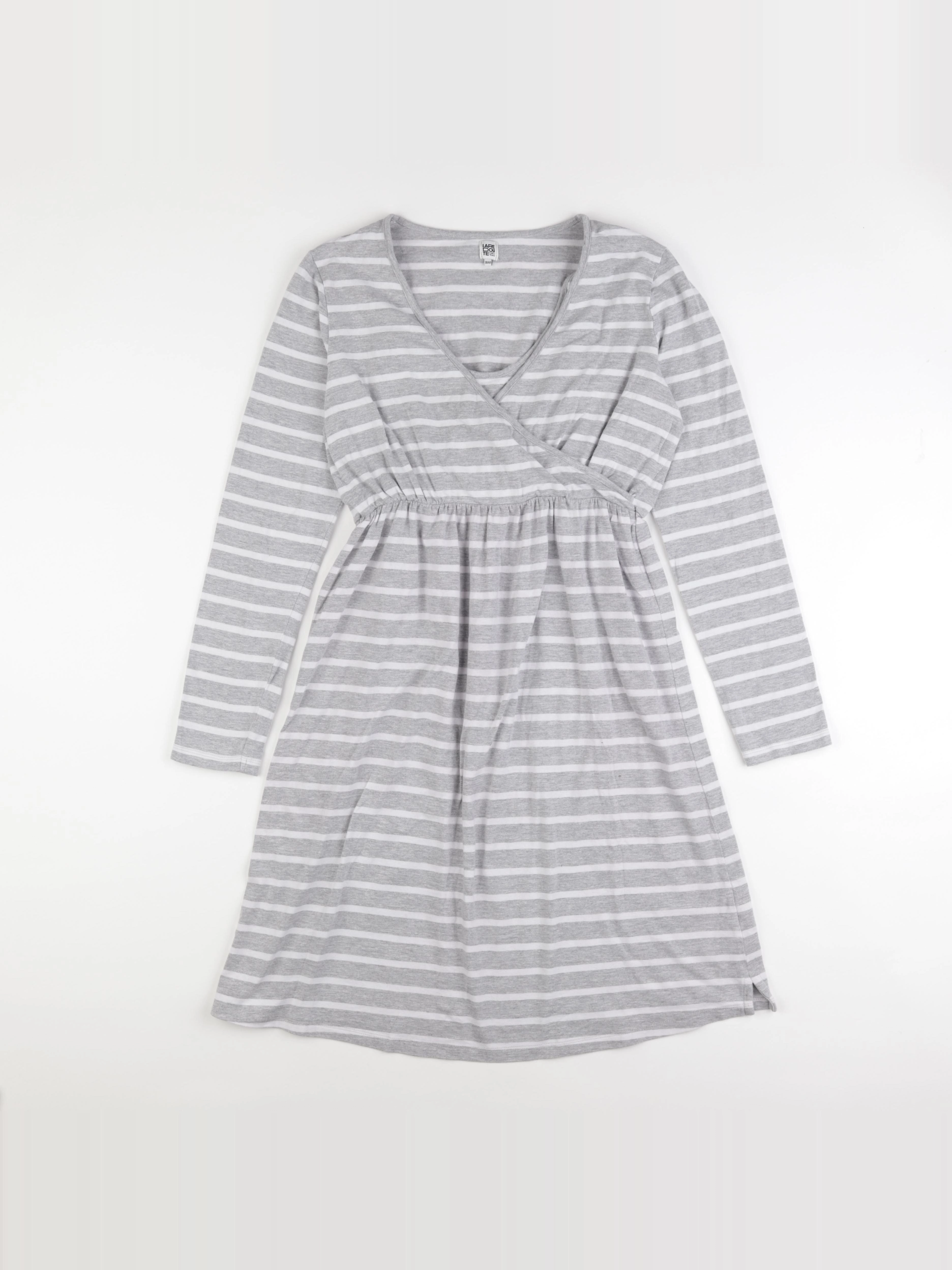 La redoute - robe allaitement gris, blanc - 38 à 40