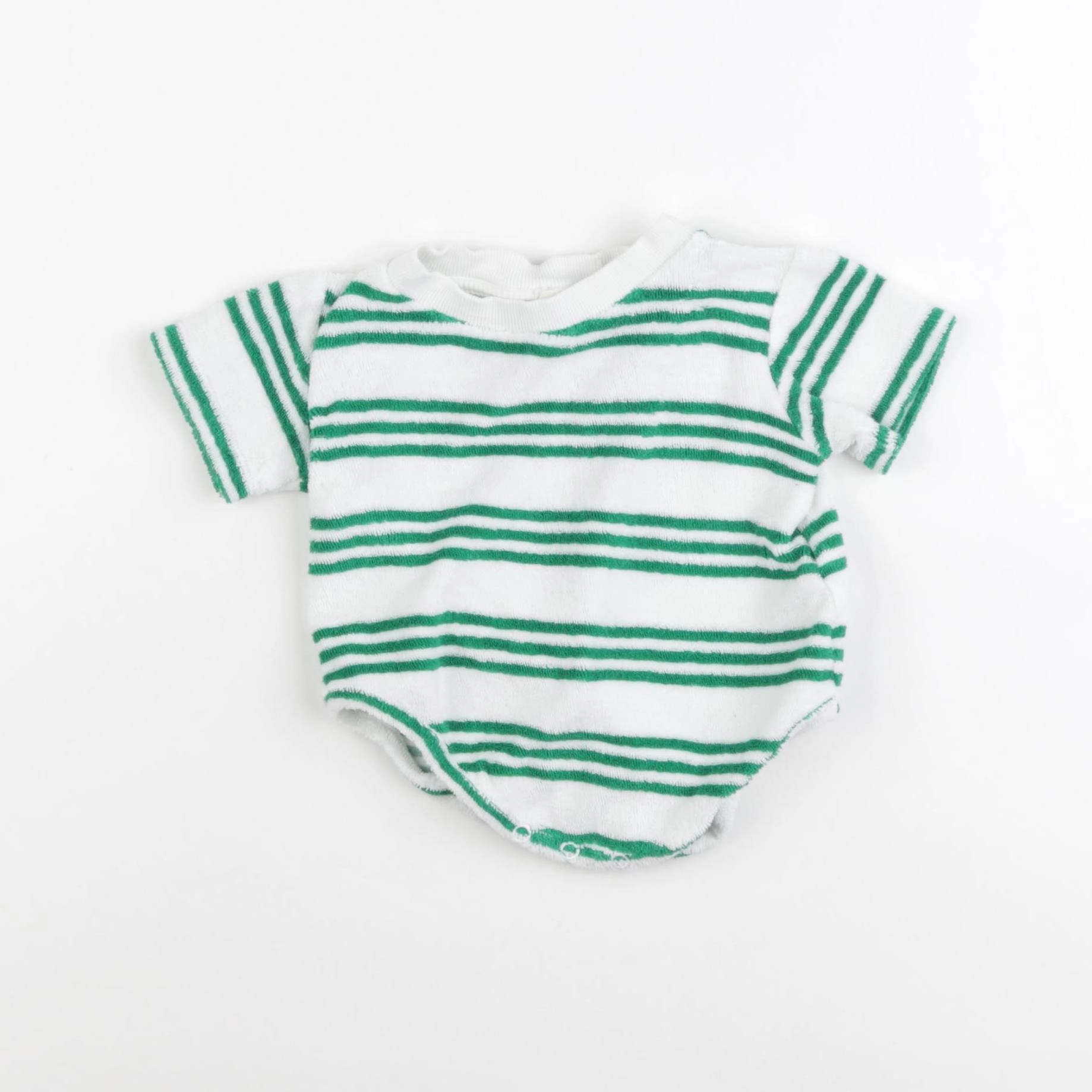 We are kids - body vert, blanc - 6/12 mois