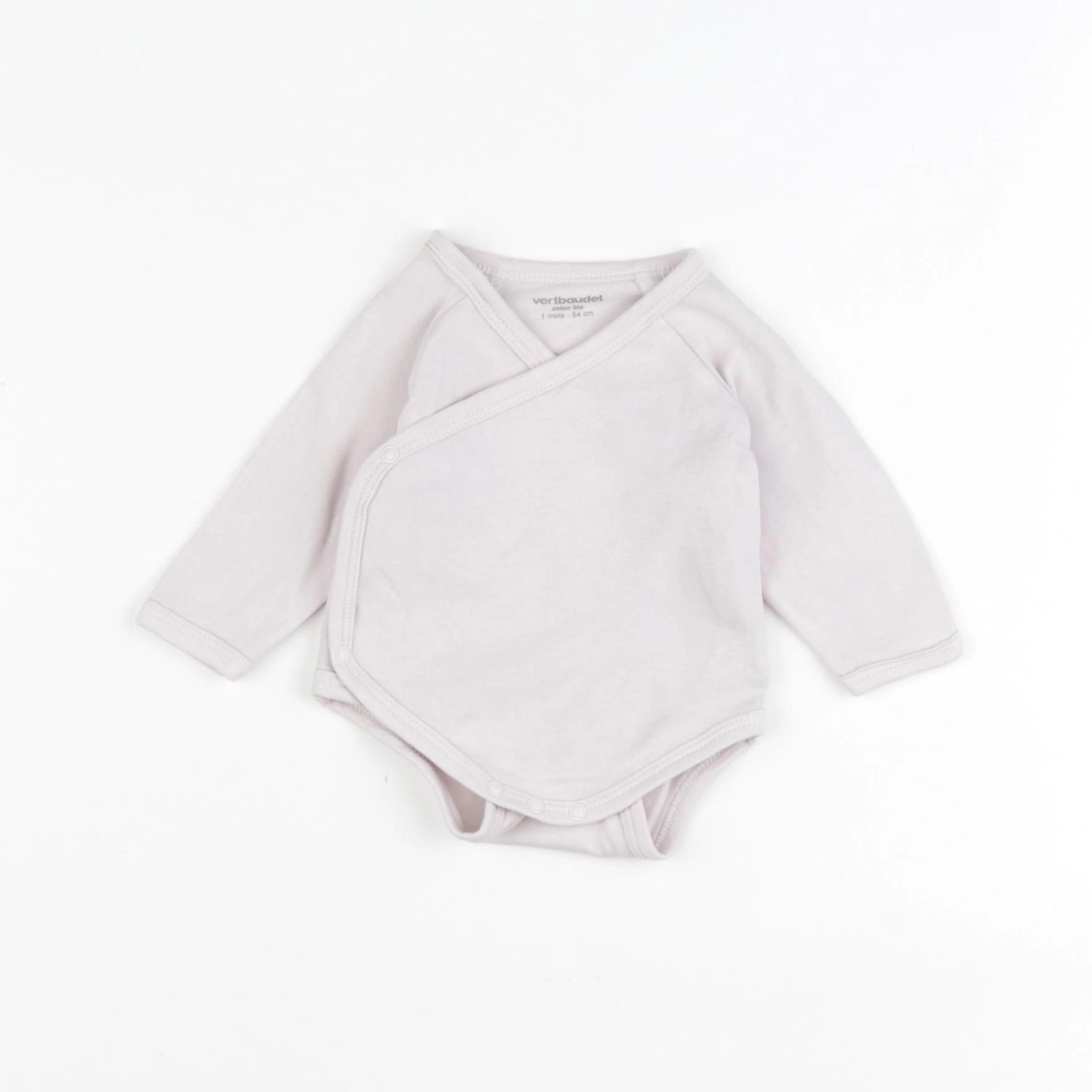 Vertbaudet - body rose - 1 mois