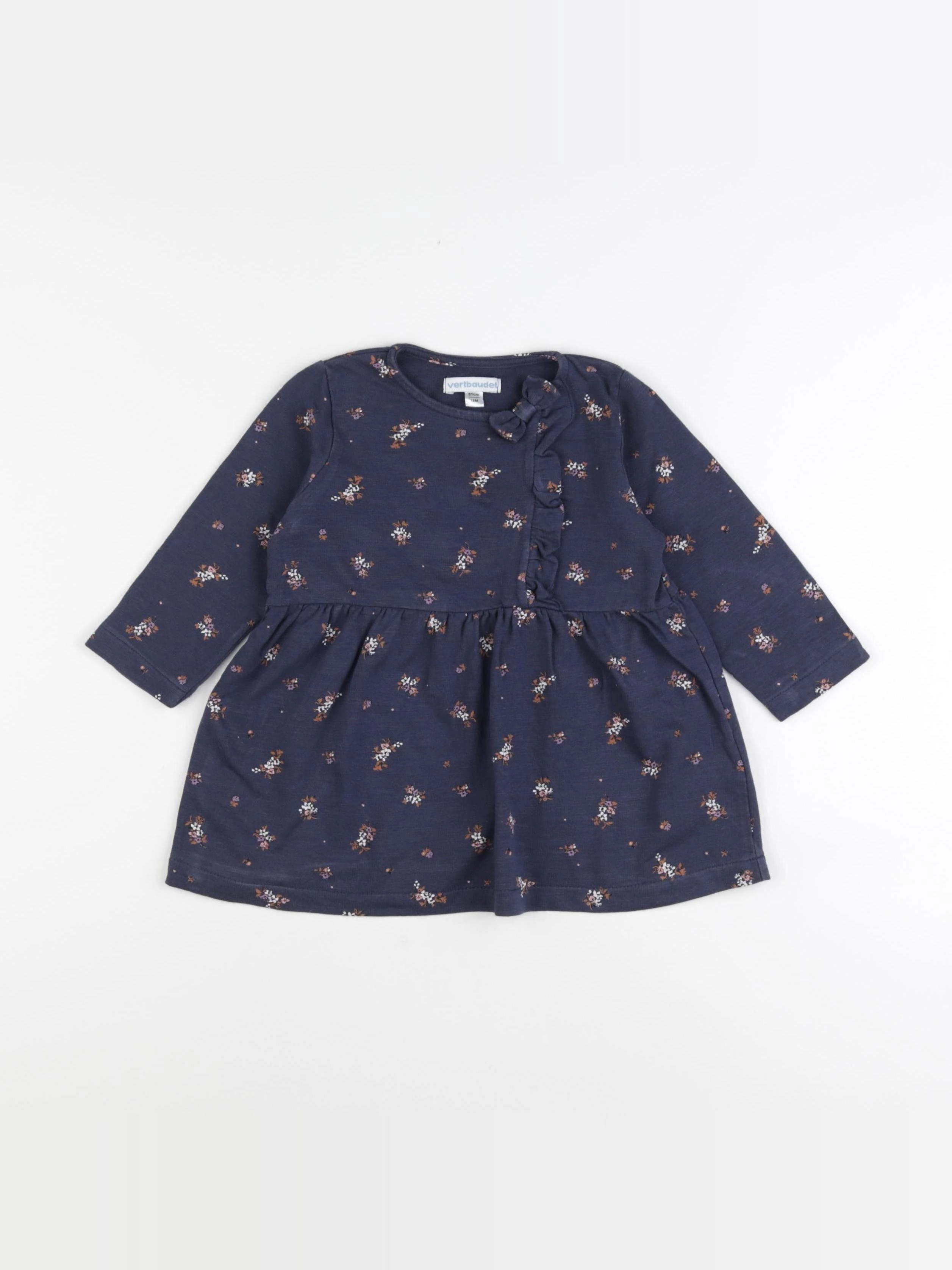 Vertbaudet - robe bleu - 18 mois