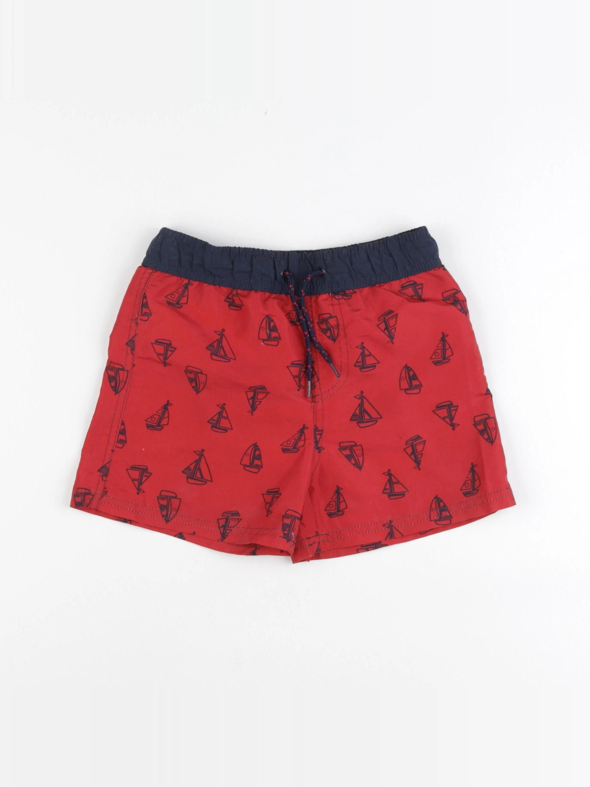 Vertbaudet - maillot de bain rouge - 6 ans