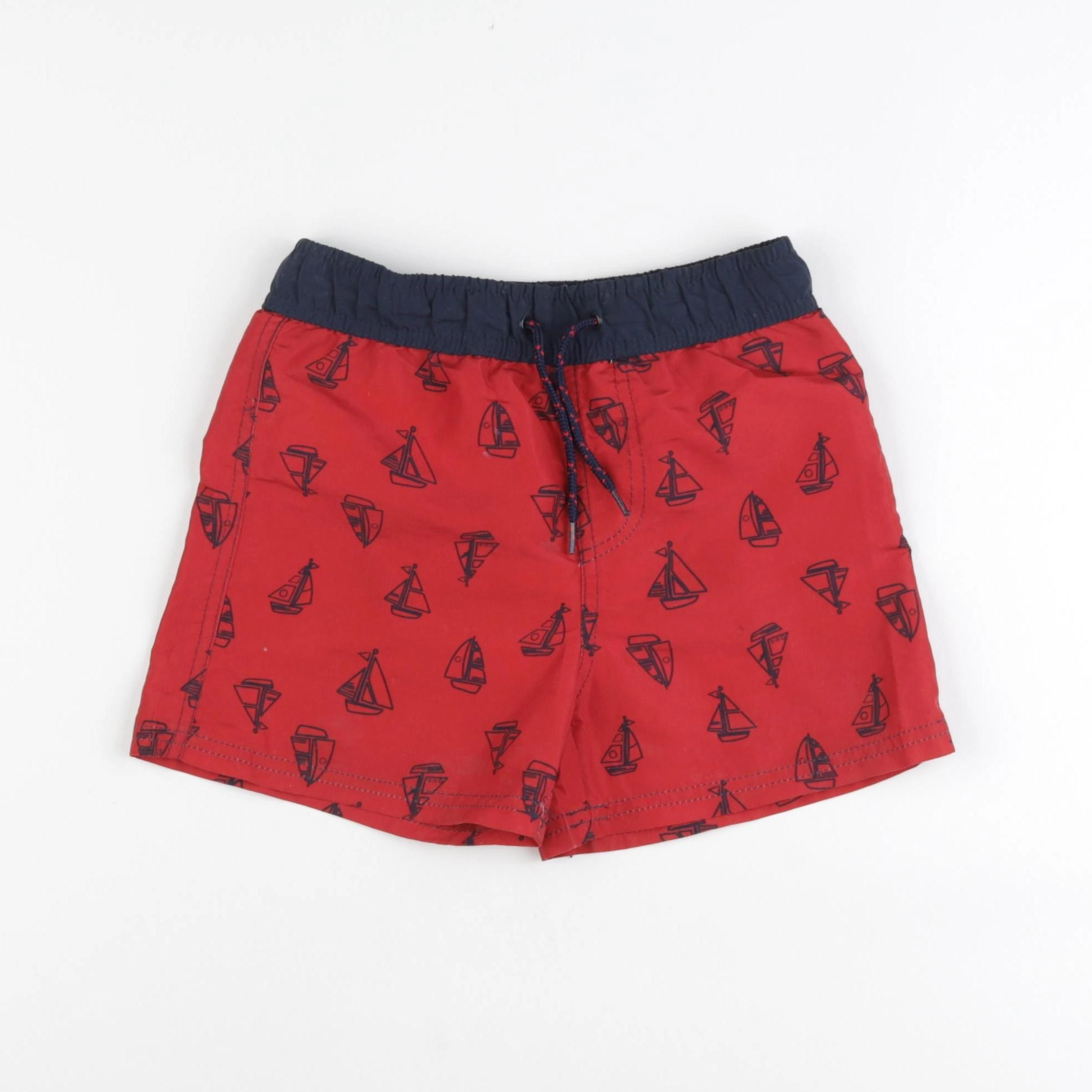 Vertbaudet - maillot de bain rouge - 6 ans