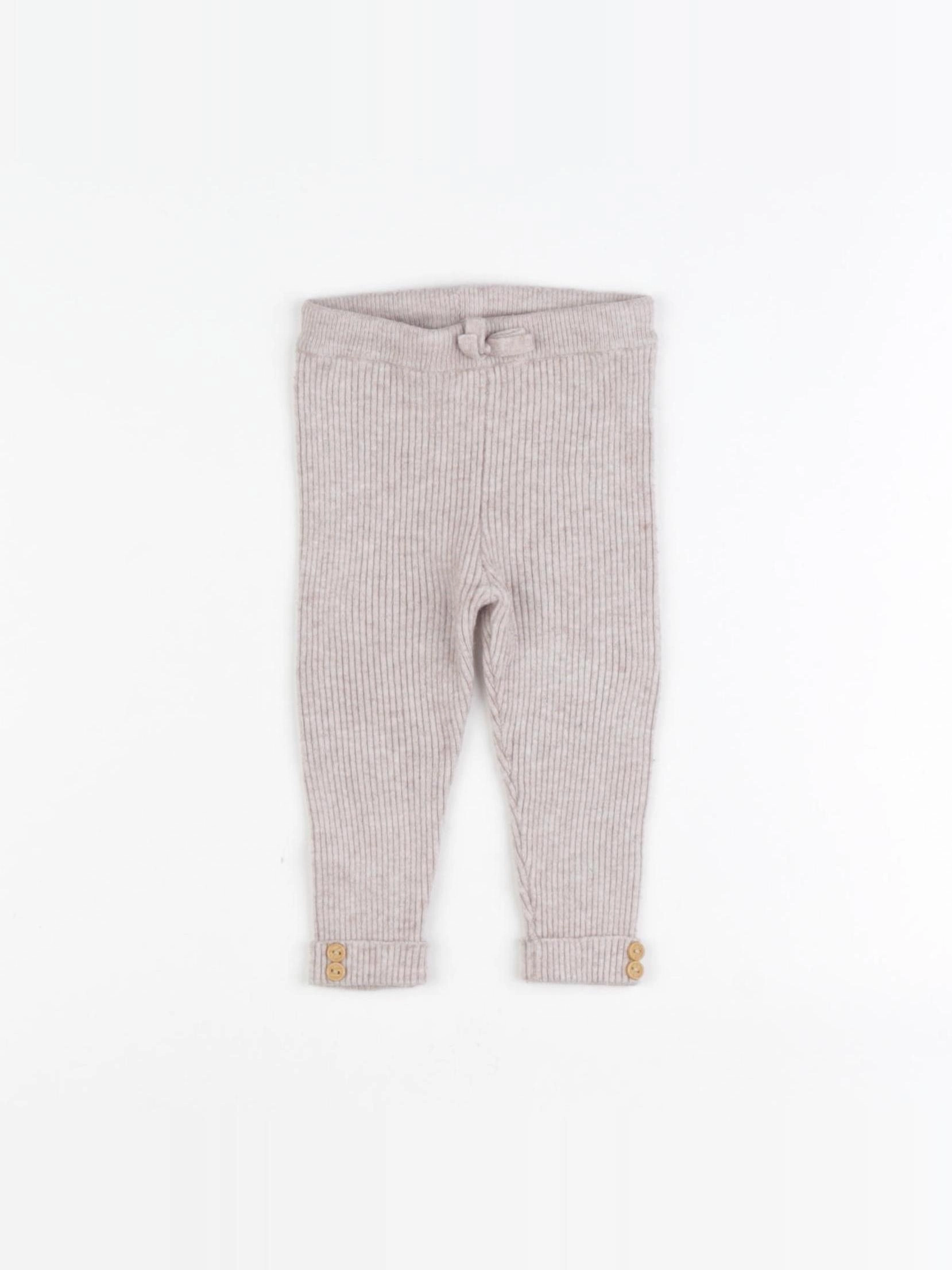 Vertbaudet - legging beige - 6 mois