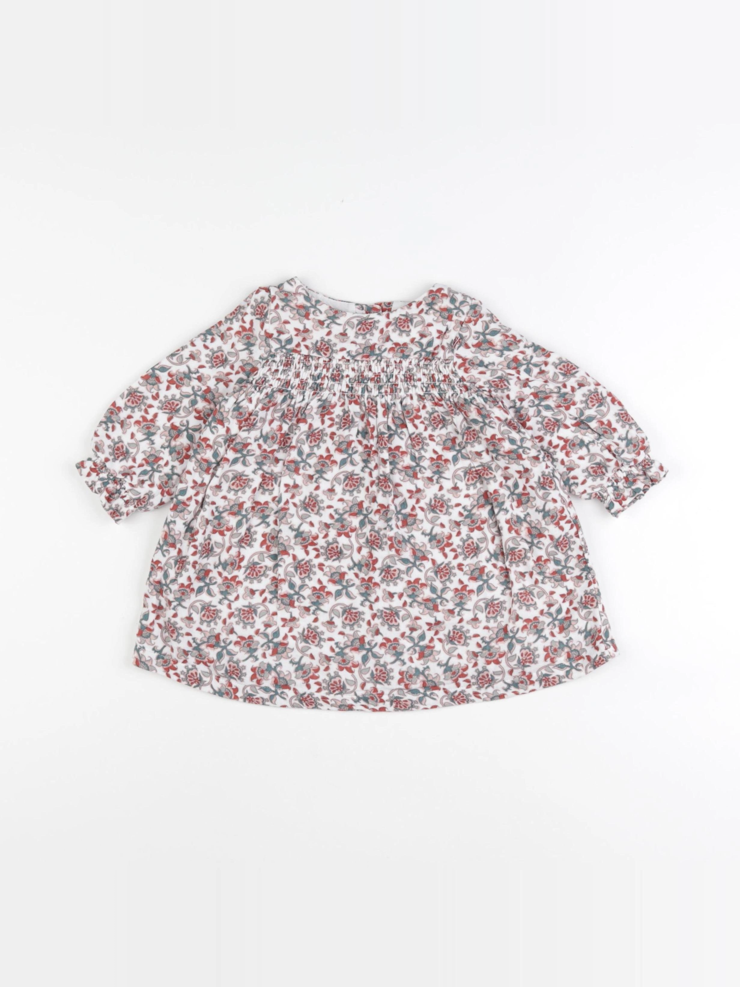 Vertbaudet - robe multicolore - 6 mois