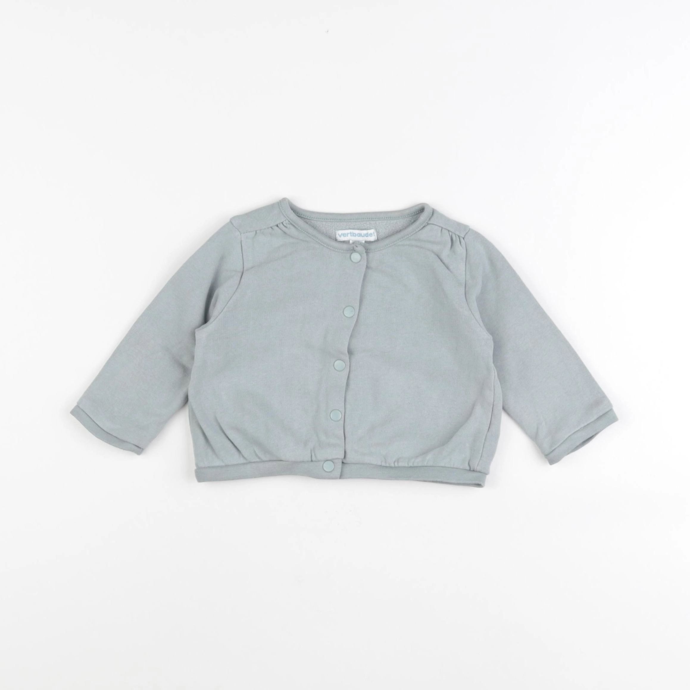 Vertbaudet - sweat bleu - 9 mois