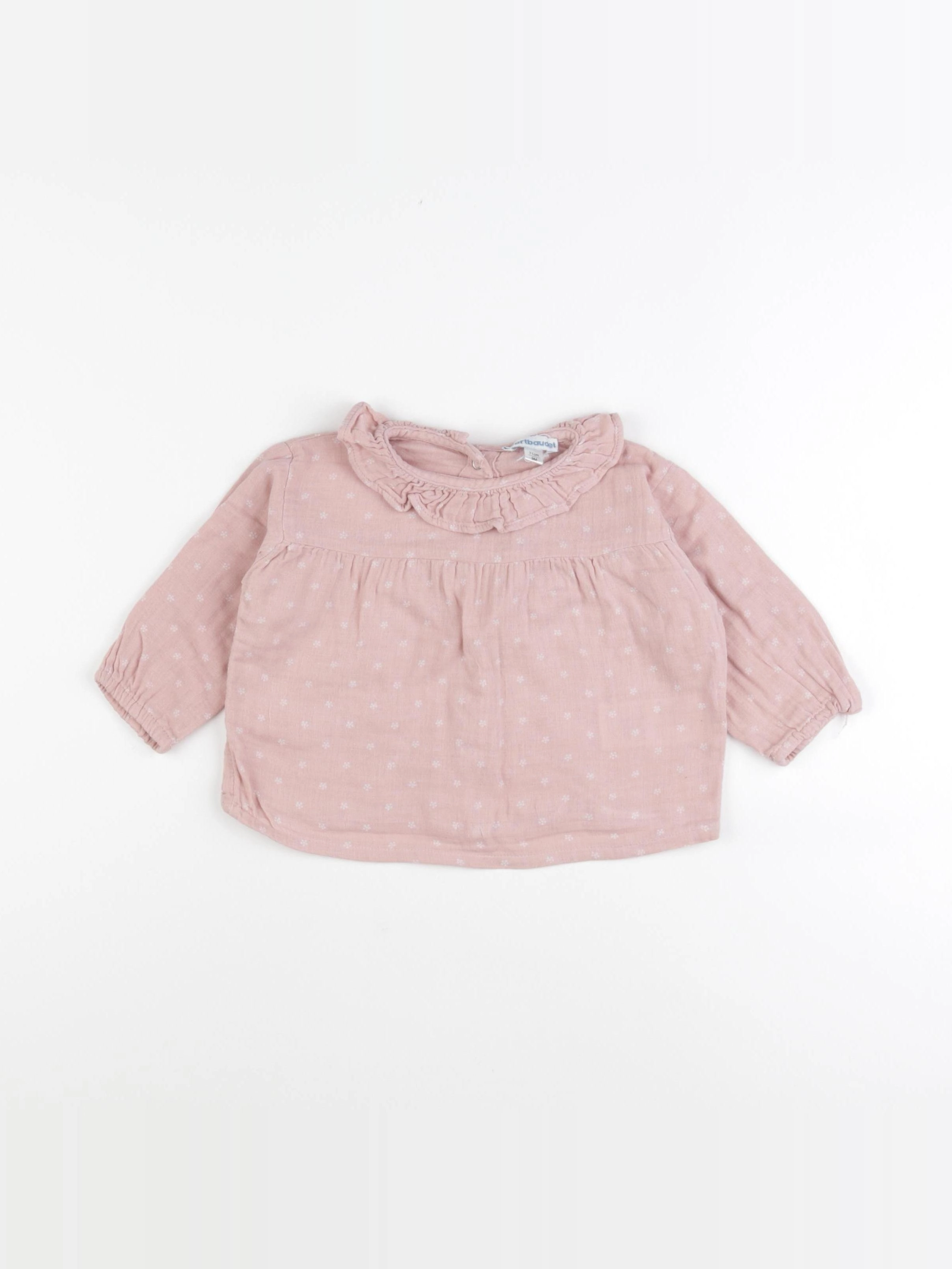 Vertbaudet - blouse rose - 9 mois