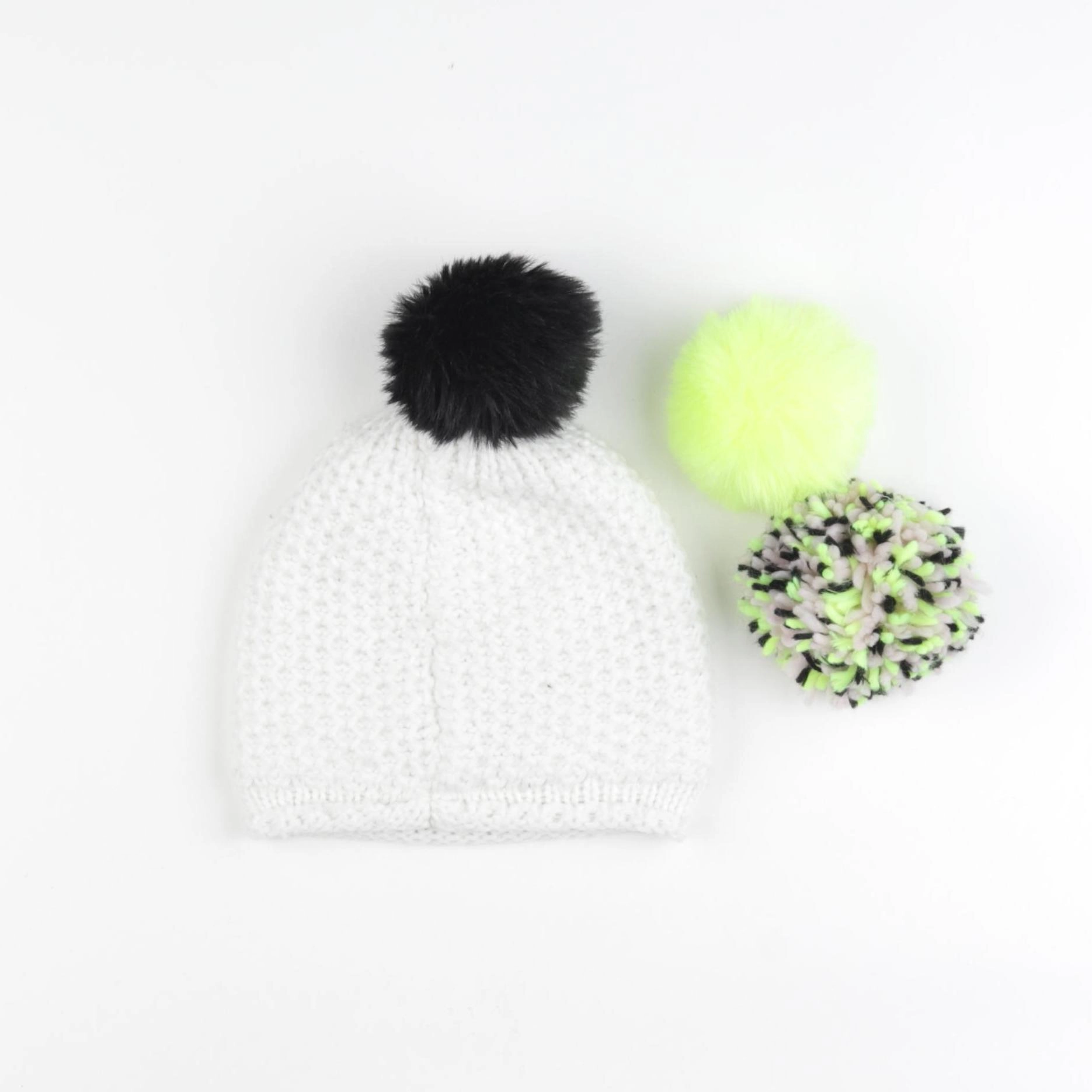 IKKS - bonnet blanc, jaune - 6 ans