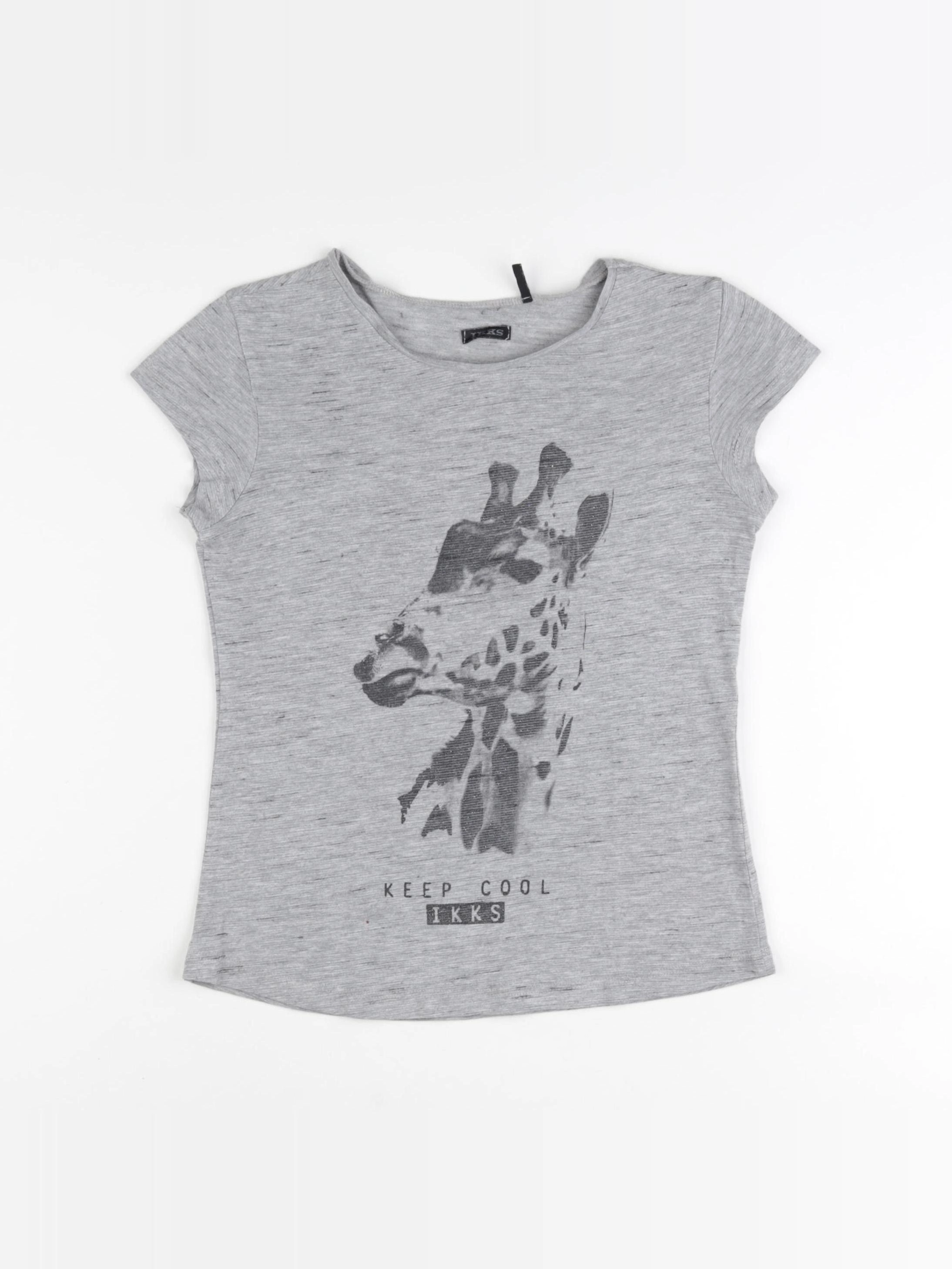 IKKS - tee-shirt gris - 10 ans
