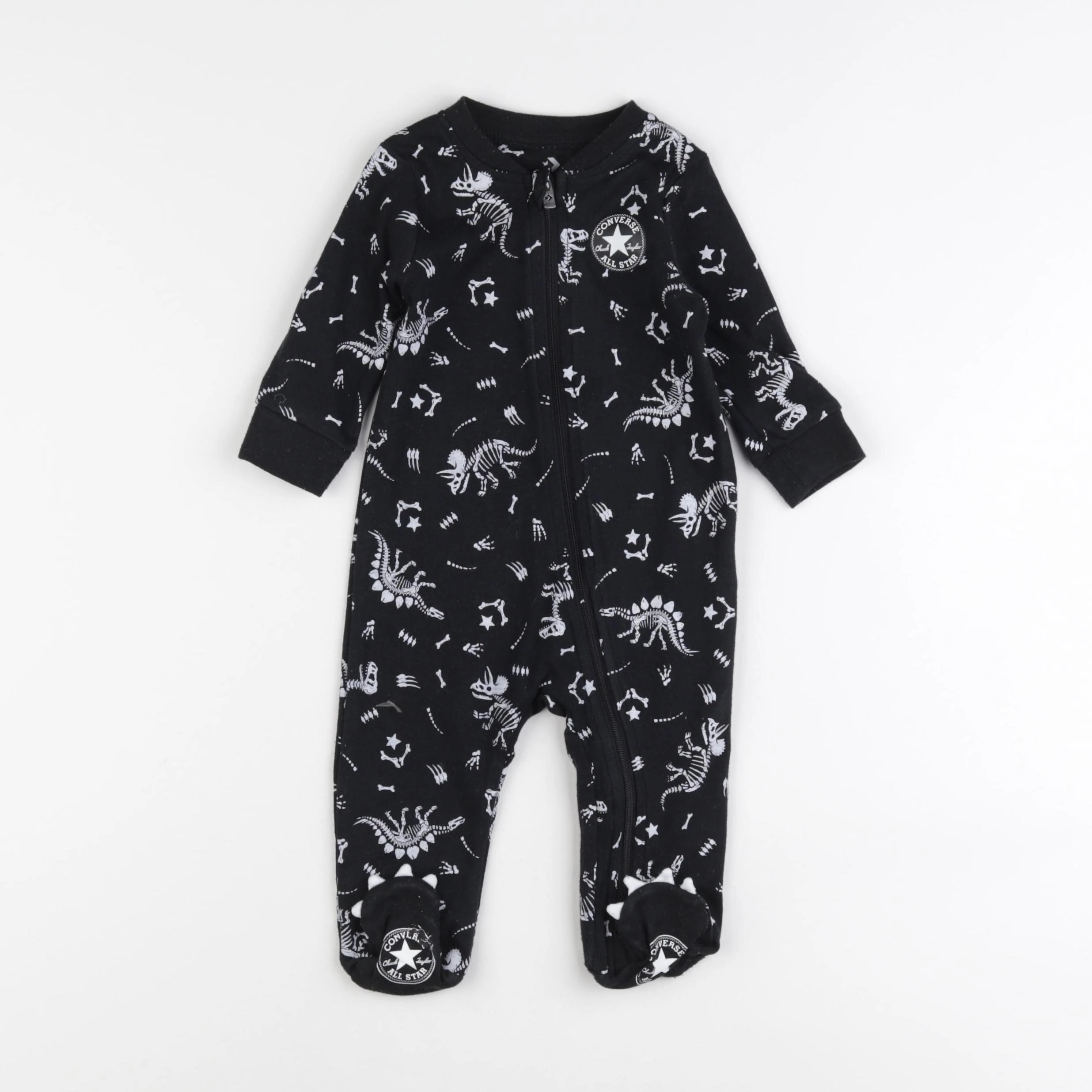 Converse - pyjama coton noir - 6 mois