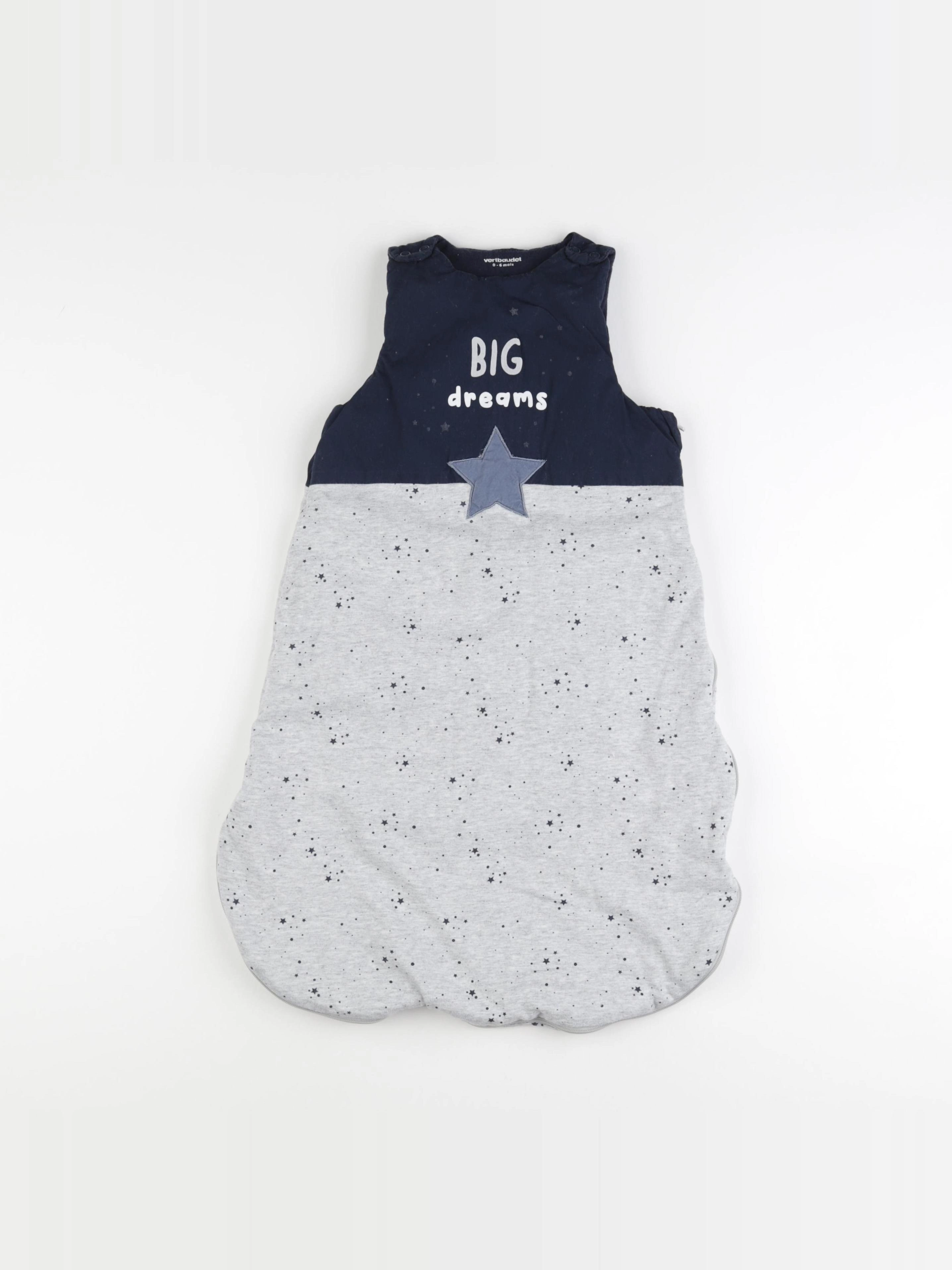 Vertbaudet - gigoteuse TOG 2 bleu, gris - 0/6 mois