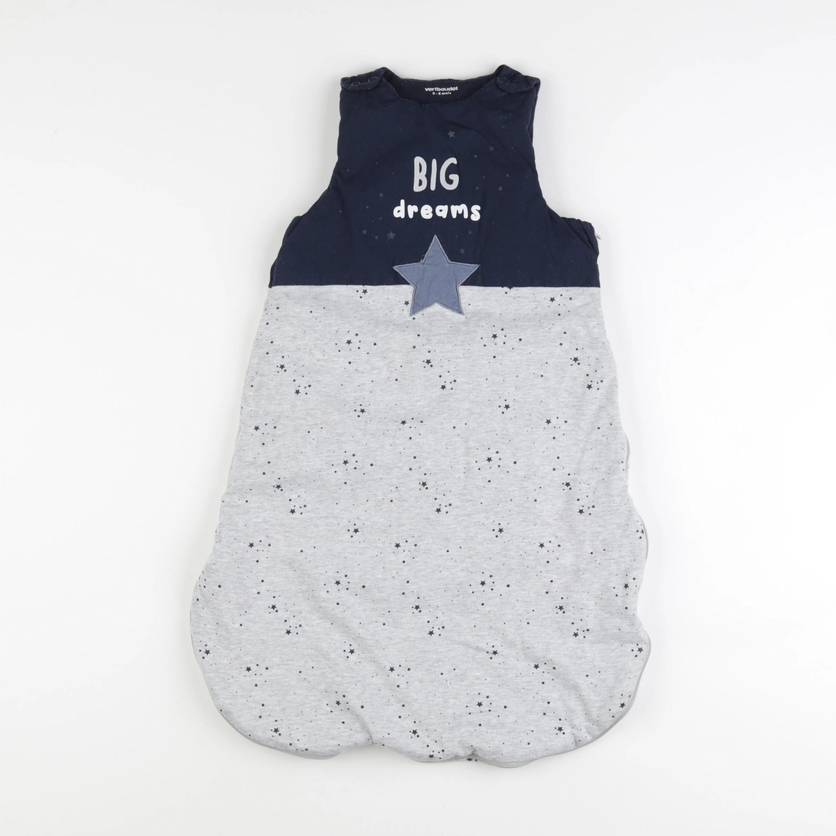Vertbaudet - gigoteuse TOG 2 bleu, gris - 0/6 mois