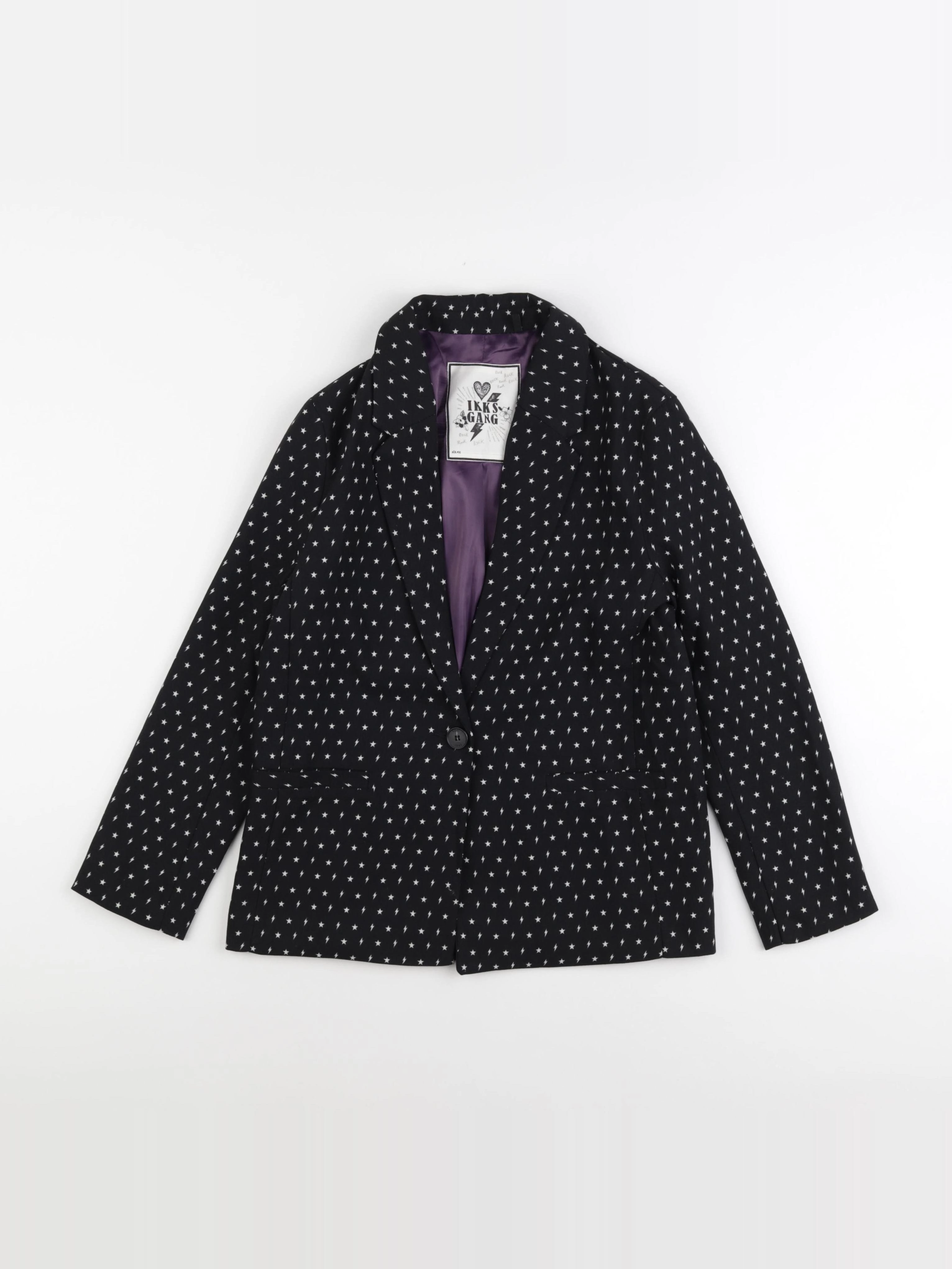 IKKS - veste noir - 10 ans