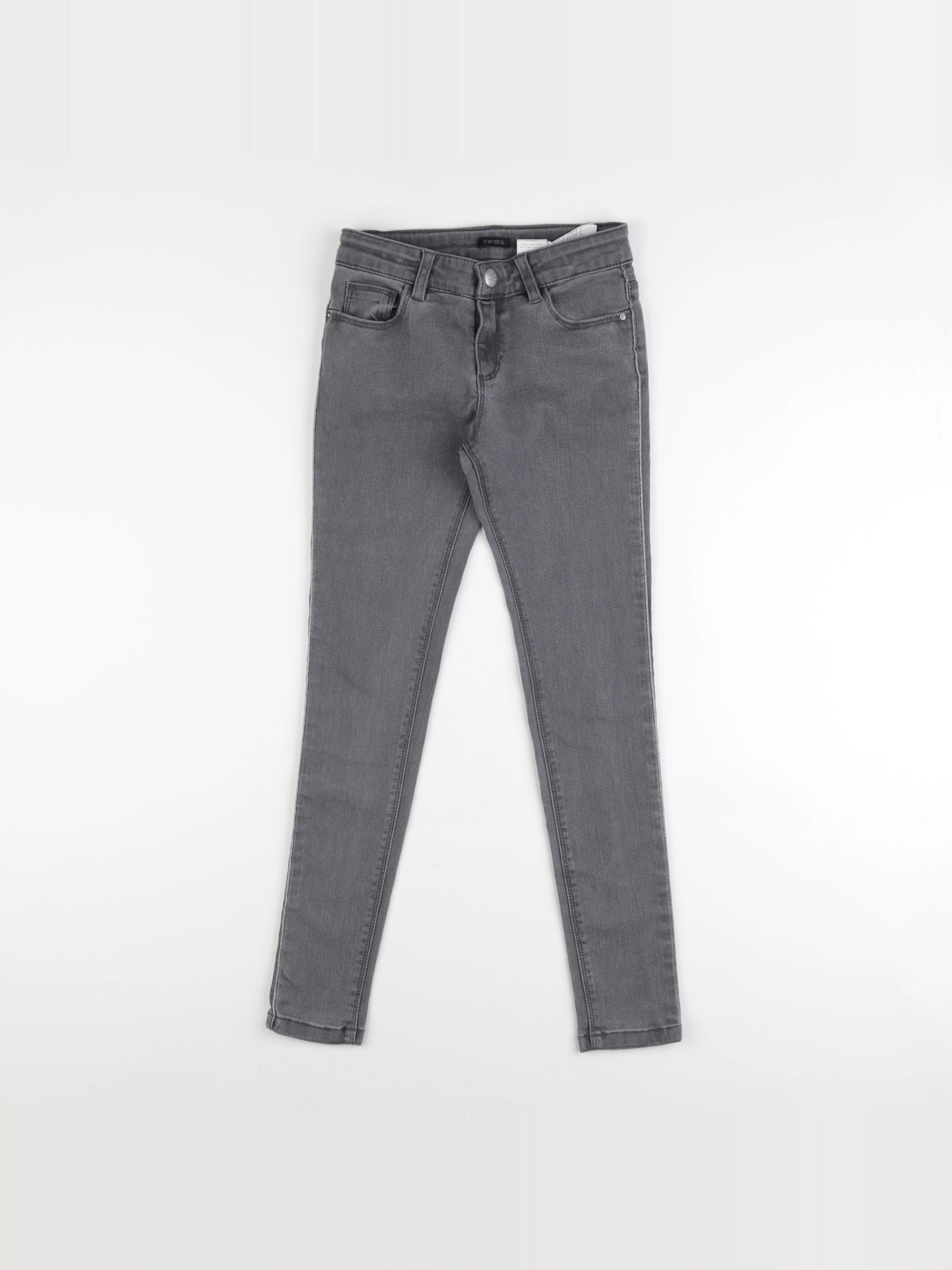 IKKS - jean gris - 8 ans