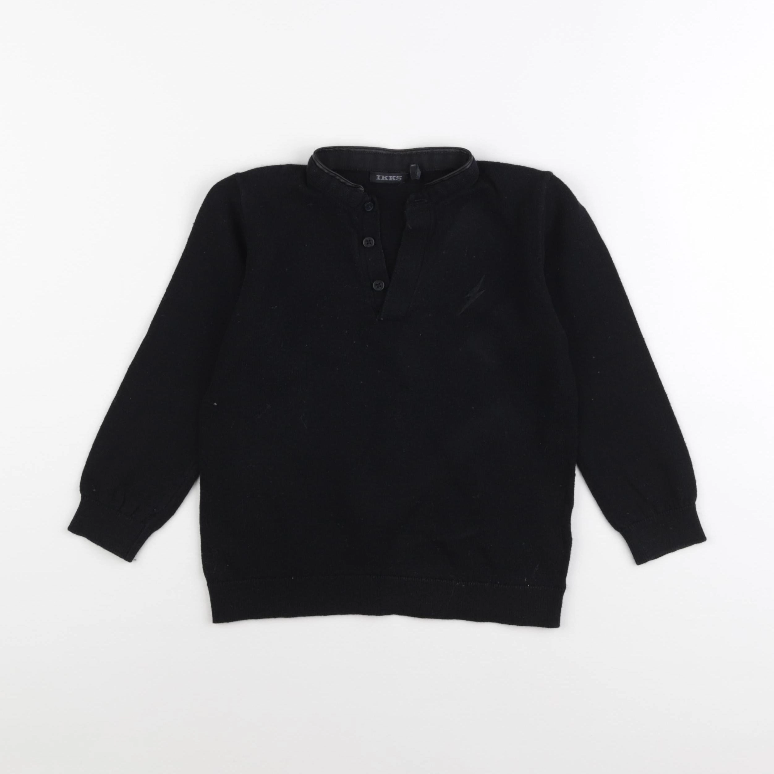 IKKS - pull noir - 4 ans