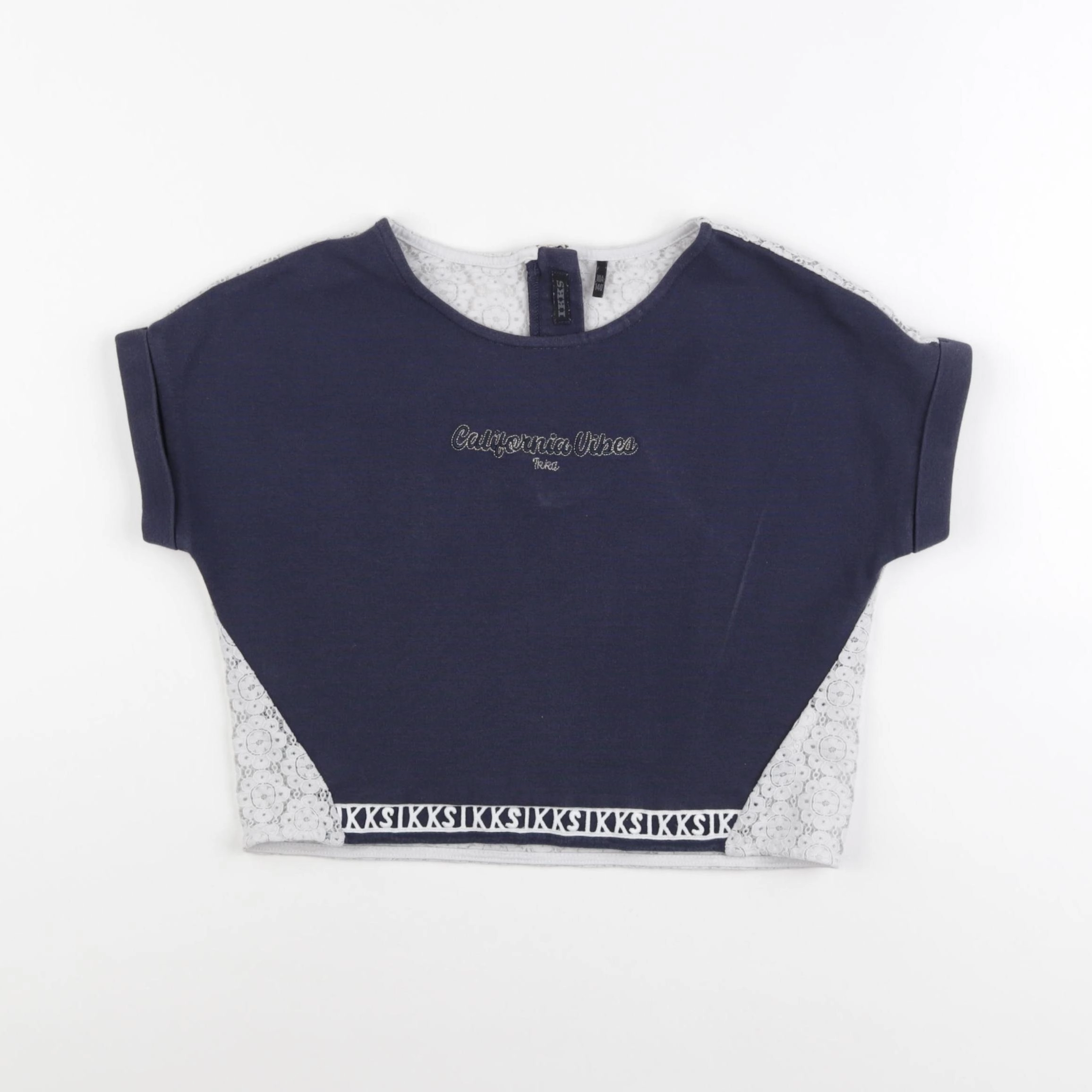 IKKS - tee-shirt bleu - 10 ans