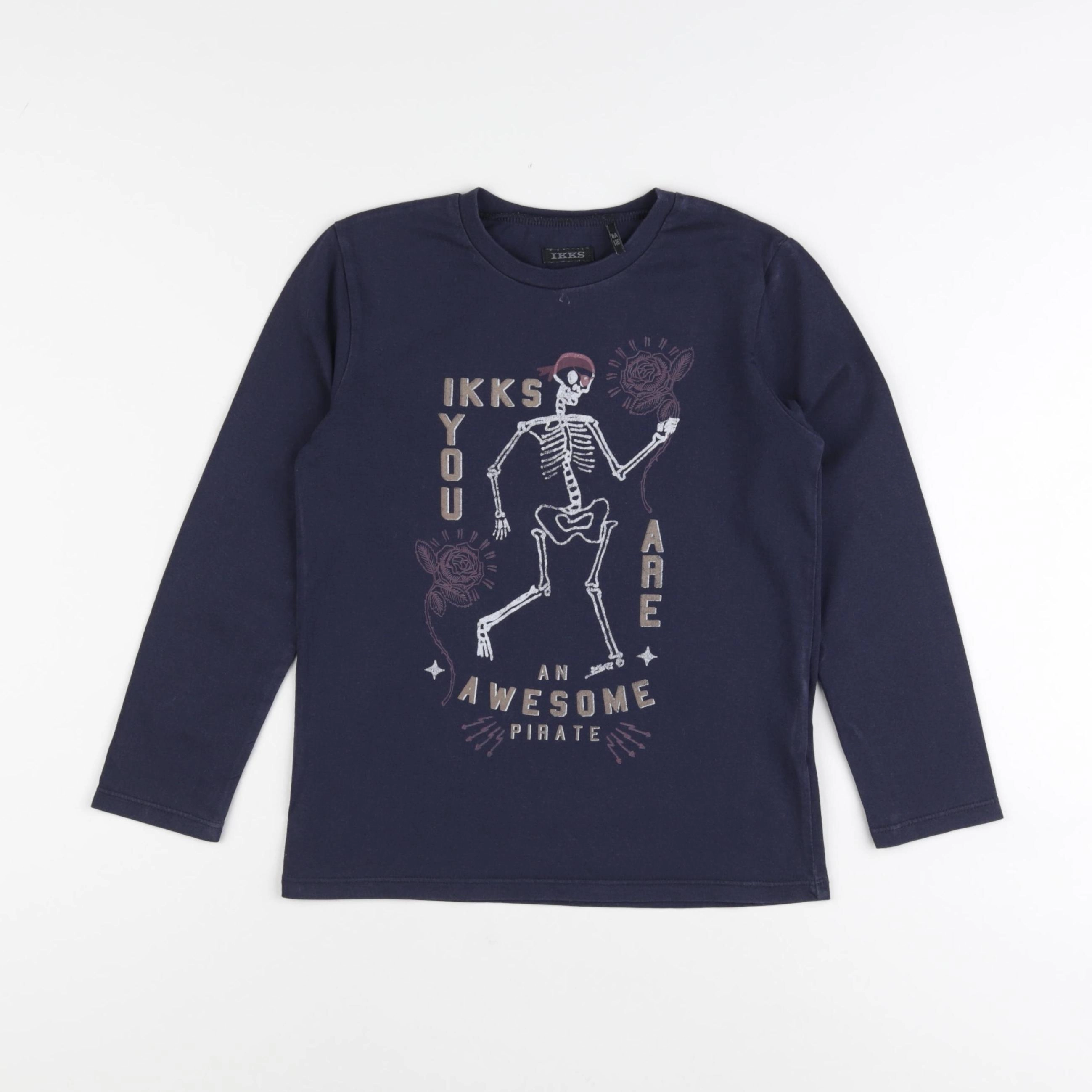 IKKS - tee-shirt bleu - 6 ans