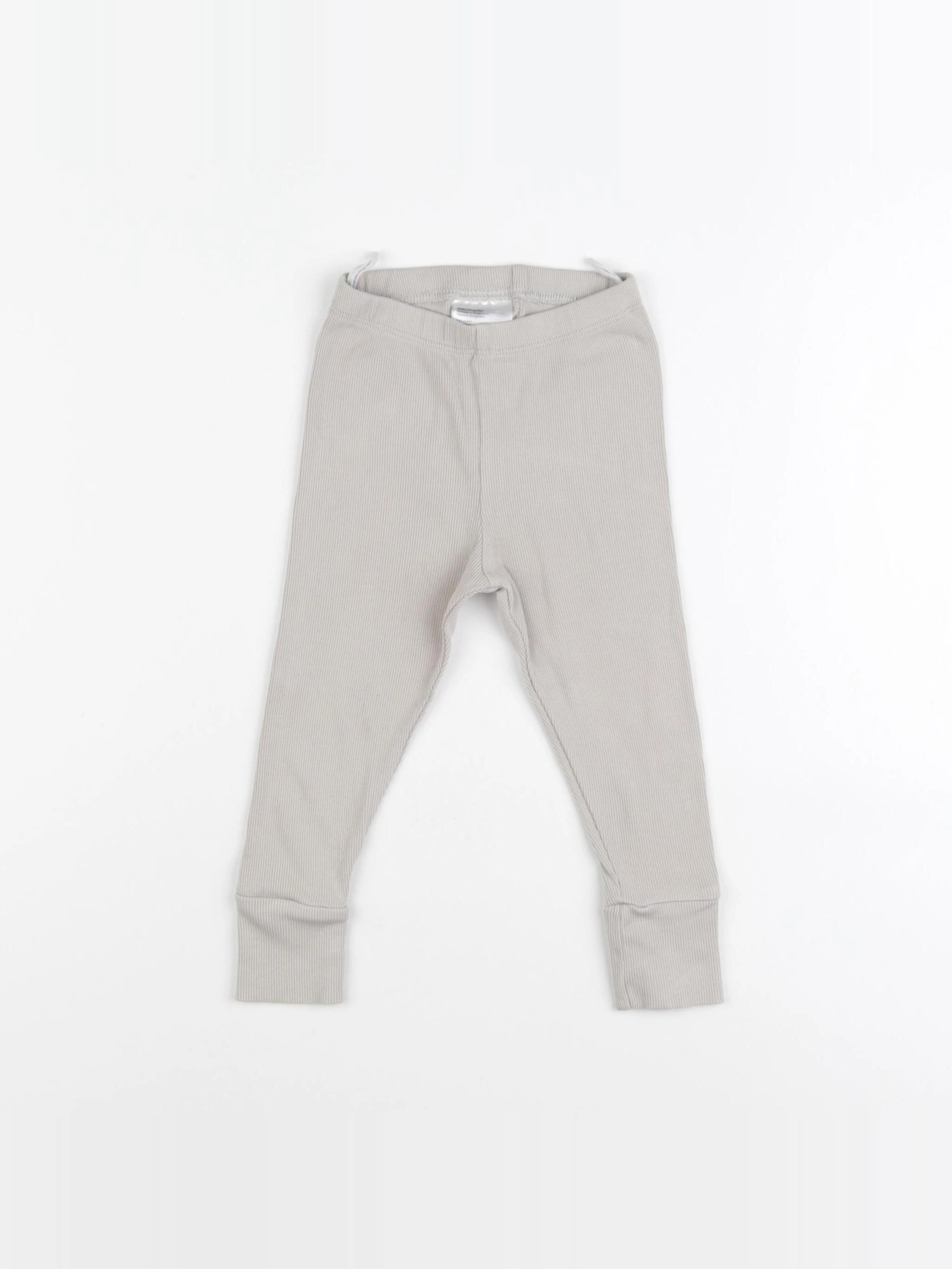 H&M - legging gris - 9/12 mois