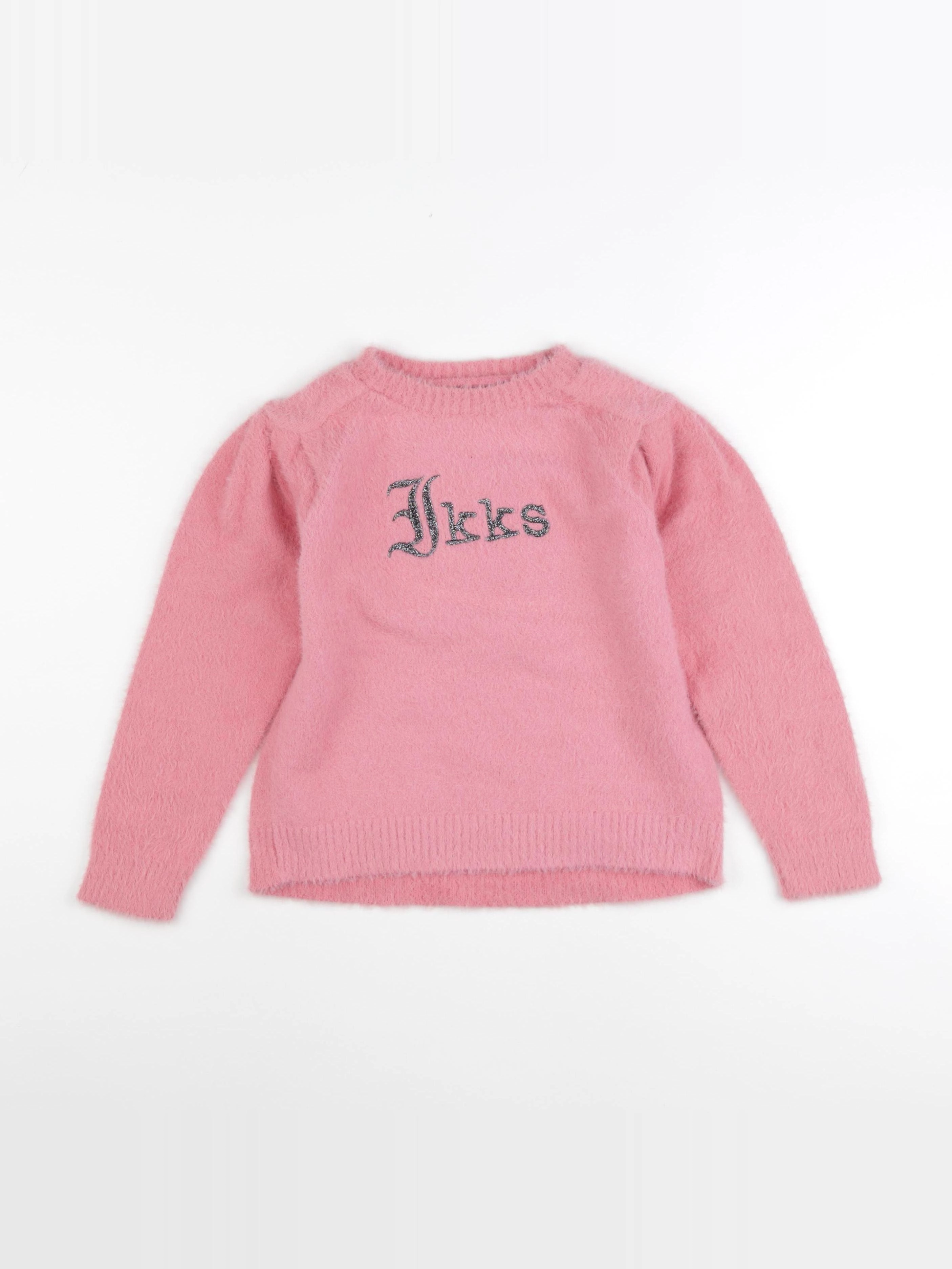 IKKS - pull rose - 8 ans