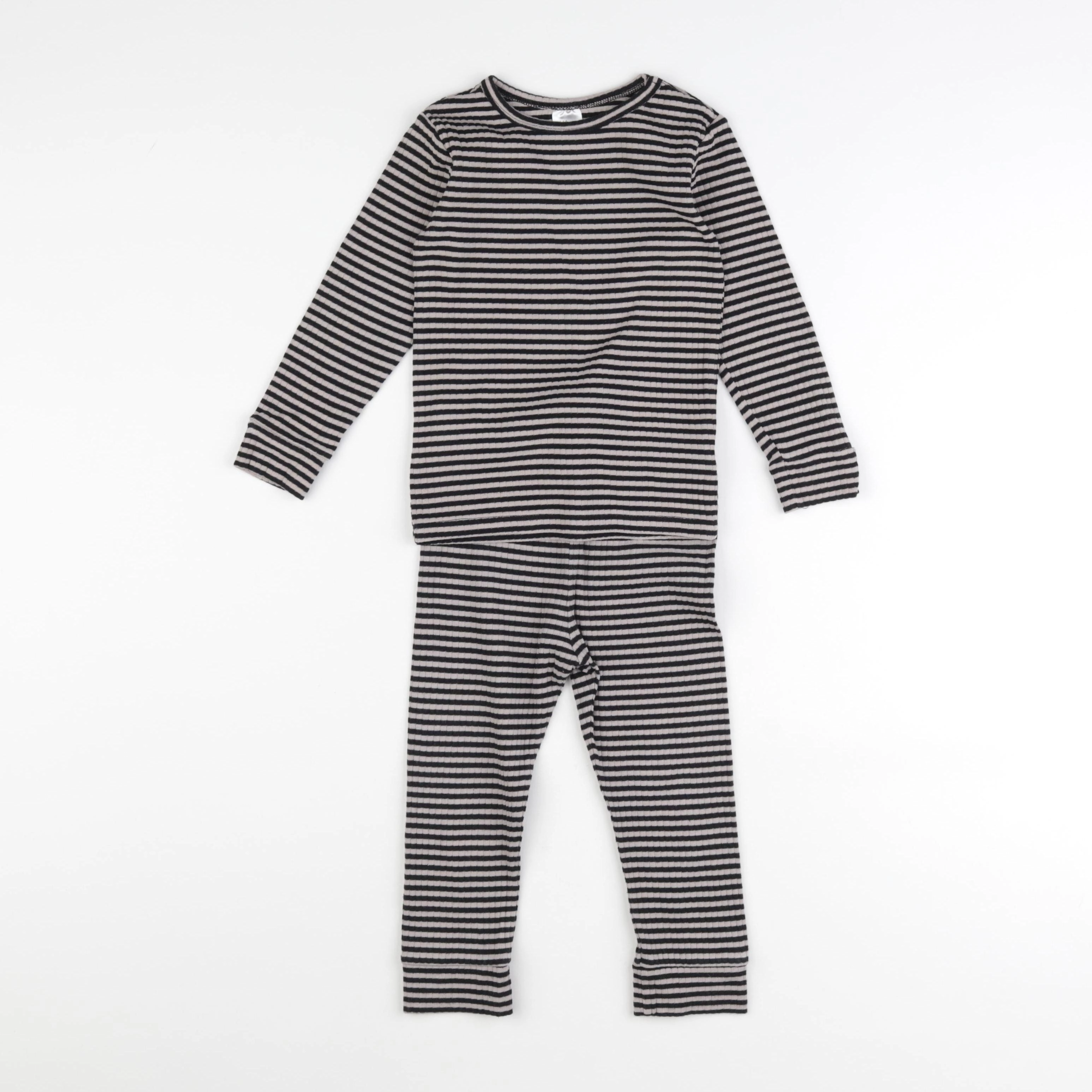 H&M - pyjama coton beige - 1 an à 2 ans