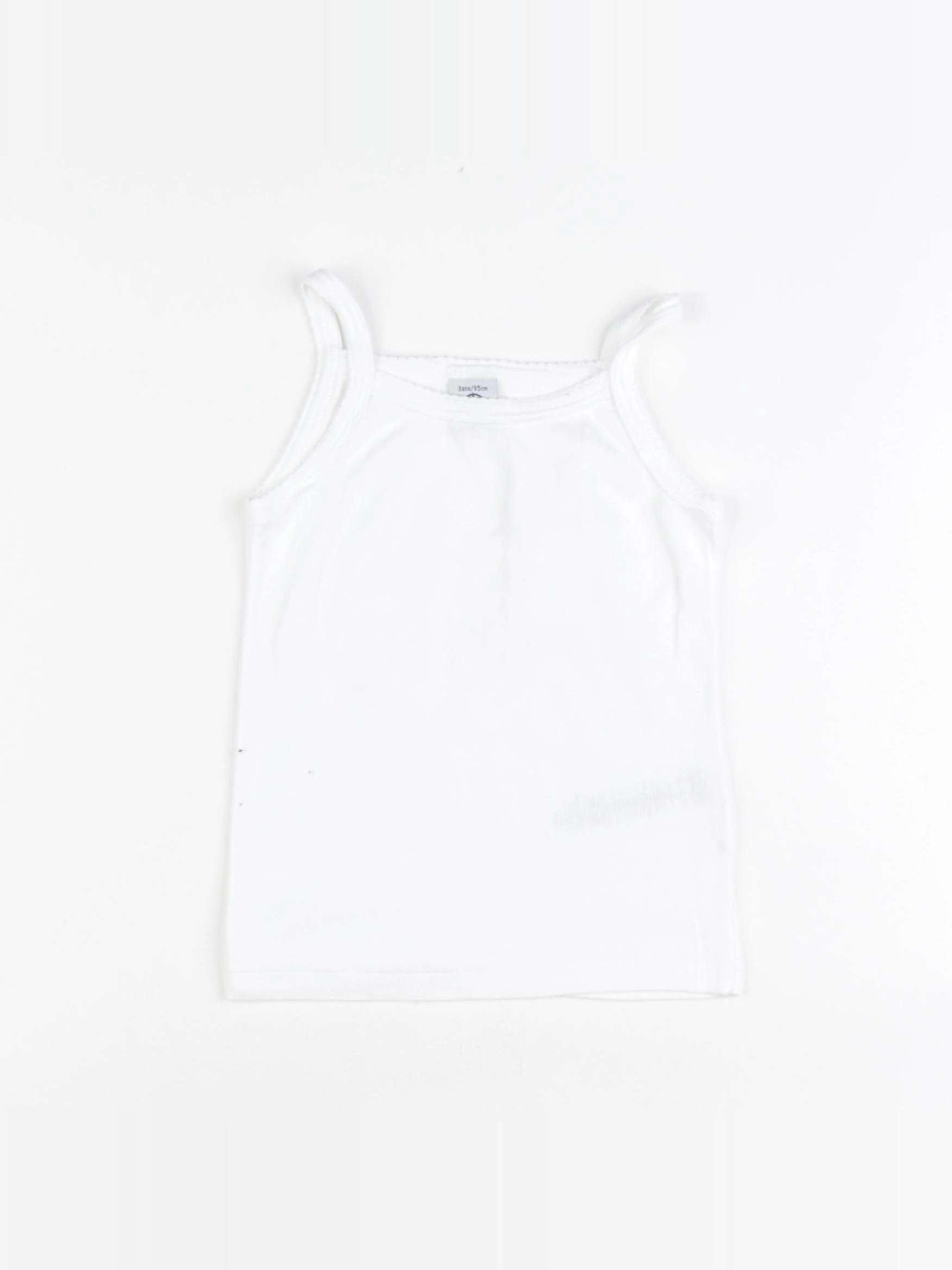 Petit Bateau - maillot de corps blanc - 3 ans