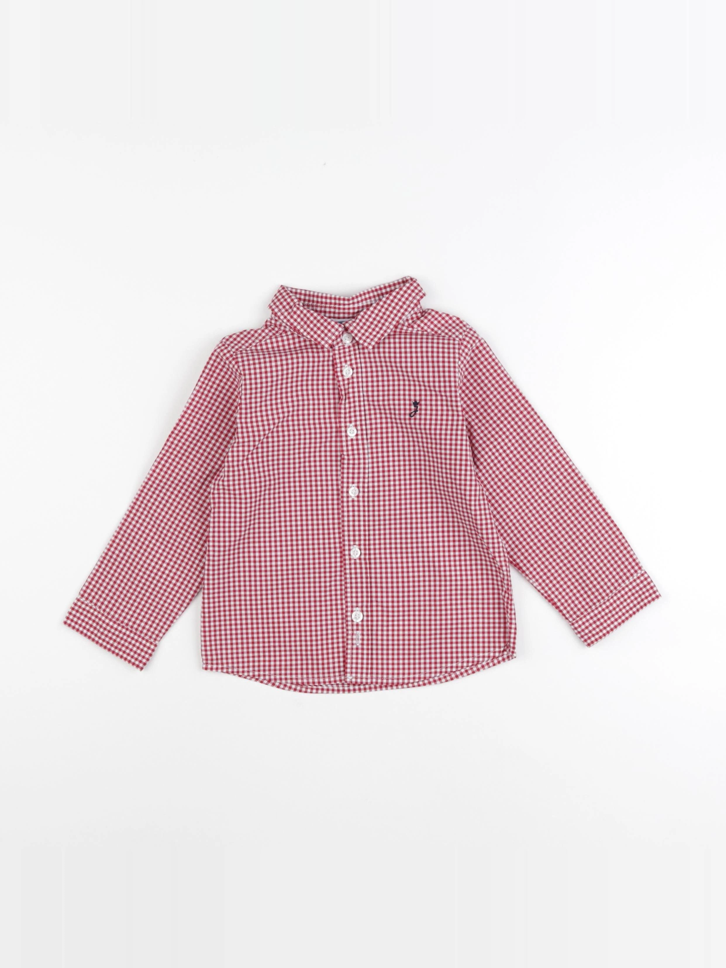 Jacadi - chemise rouge - 24 mois