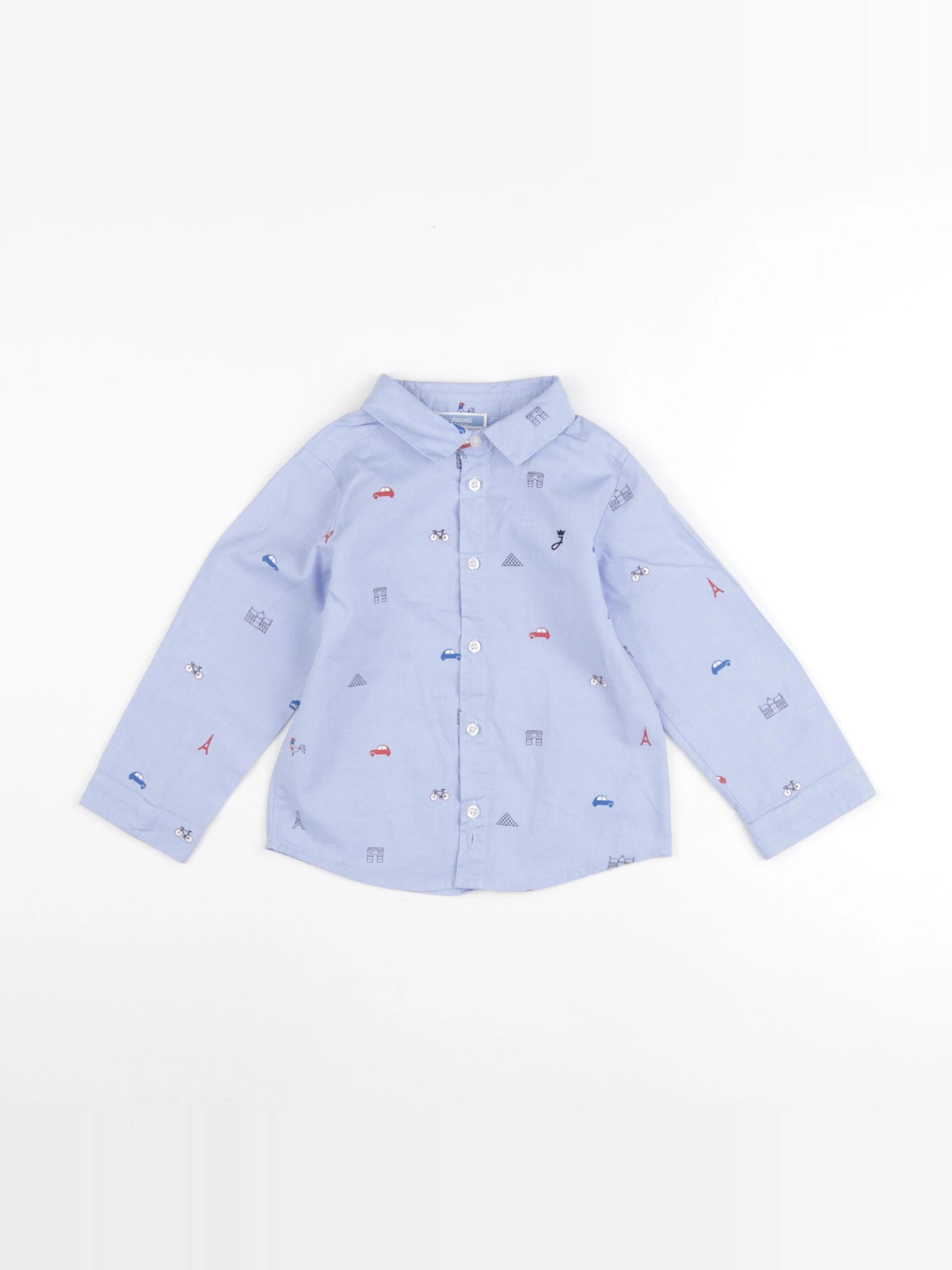 Jacadi - chemise bleu - 24 mois
