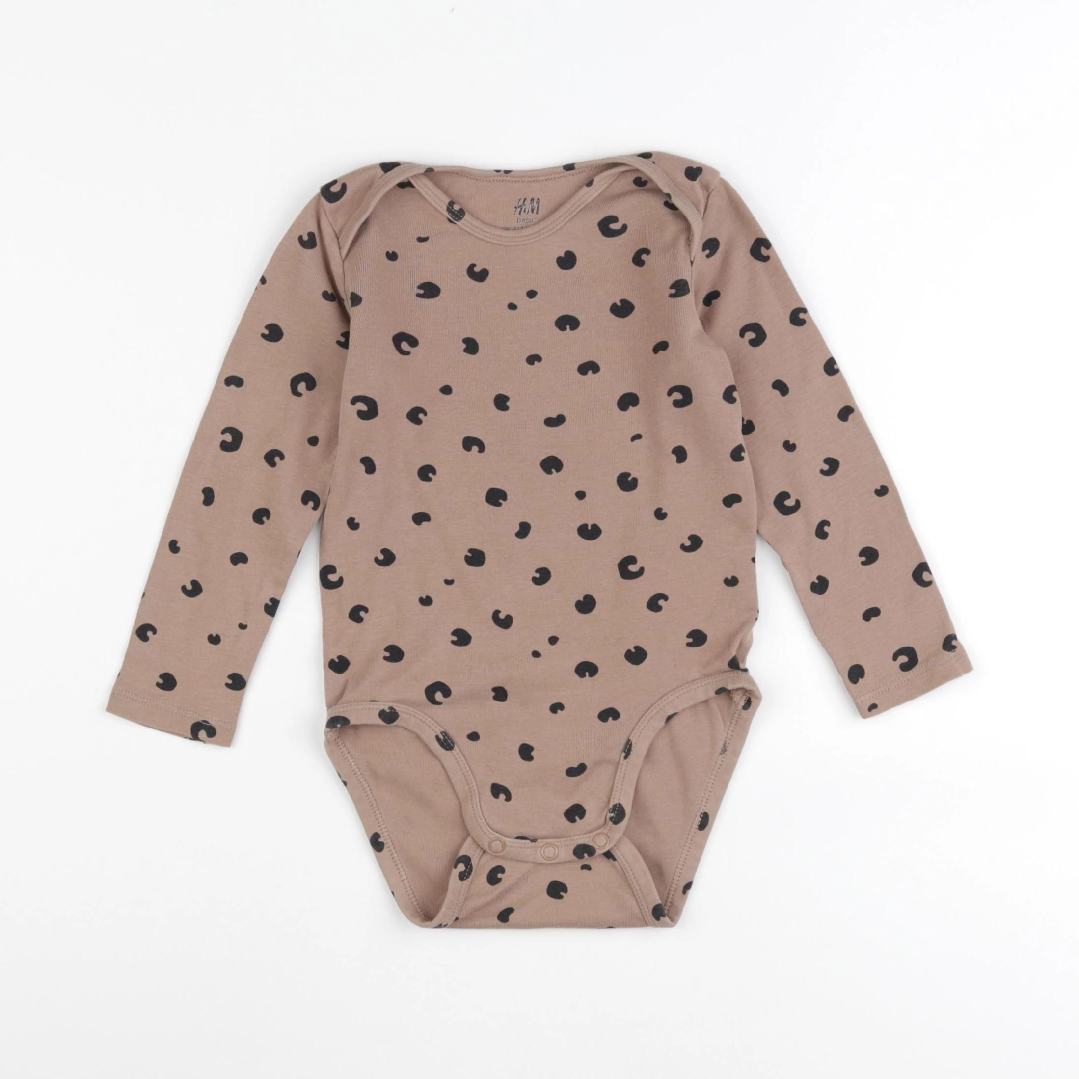 H&M - body marron - 1 an à 2 ans