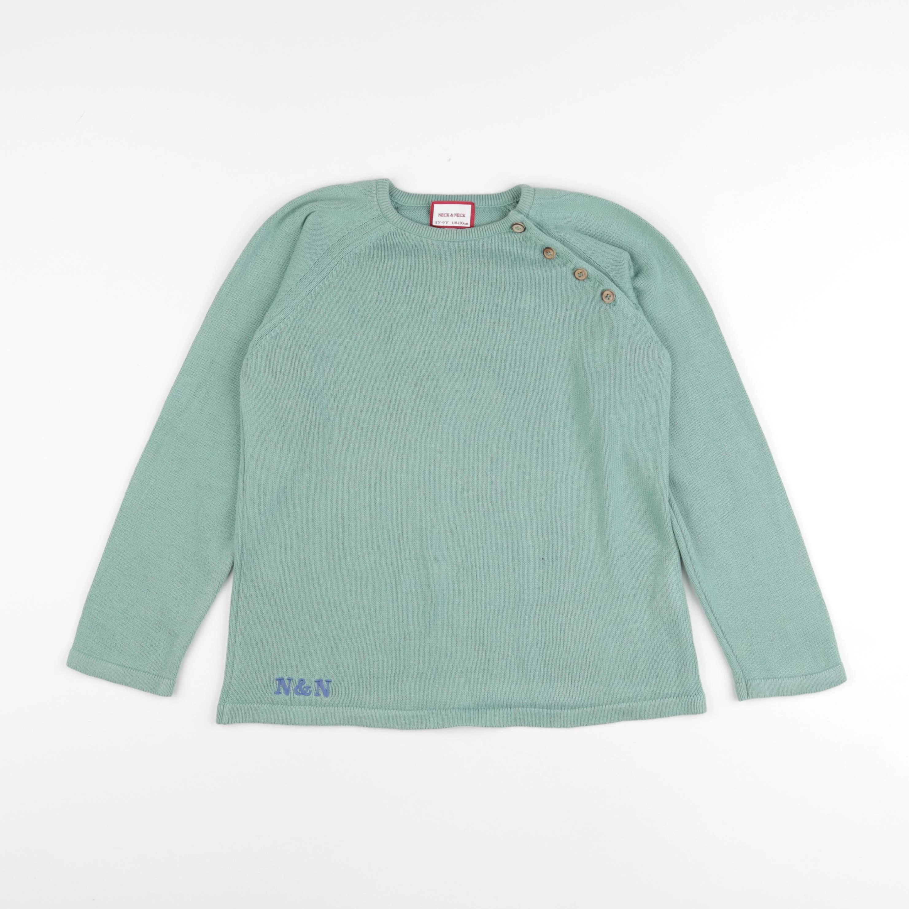 Neck & Neck - pull vert - 8/9 ans