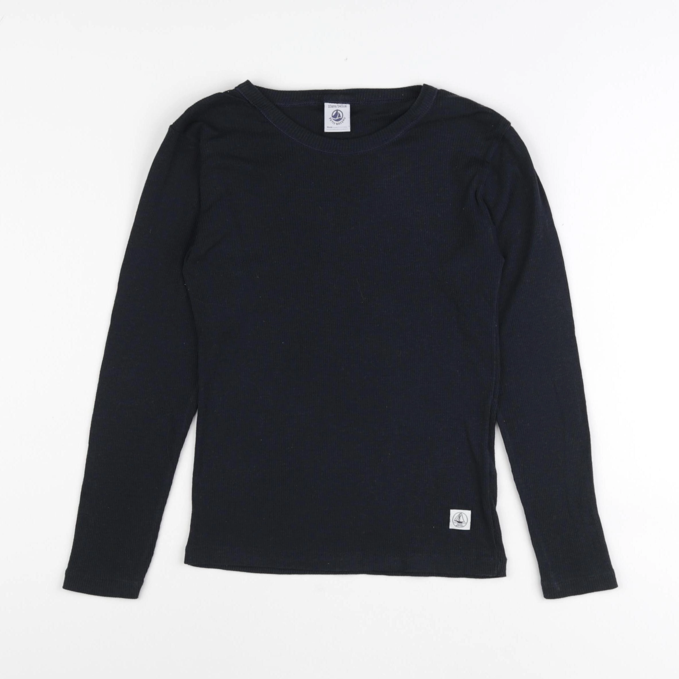 Petit Bateau - tee-shirt bleu - 10 ans