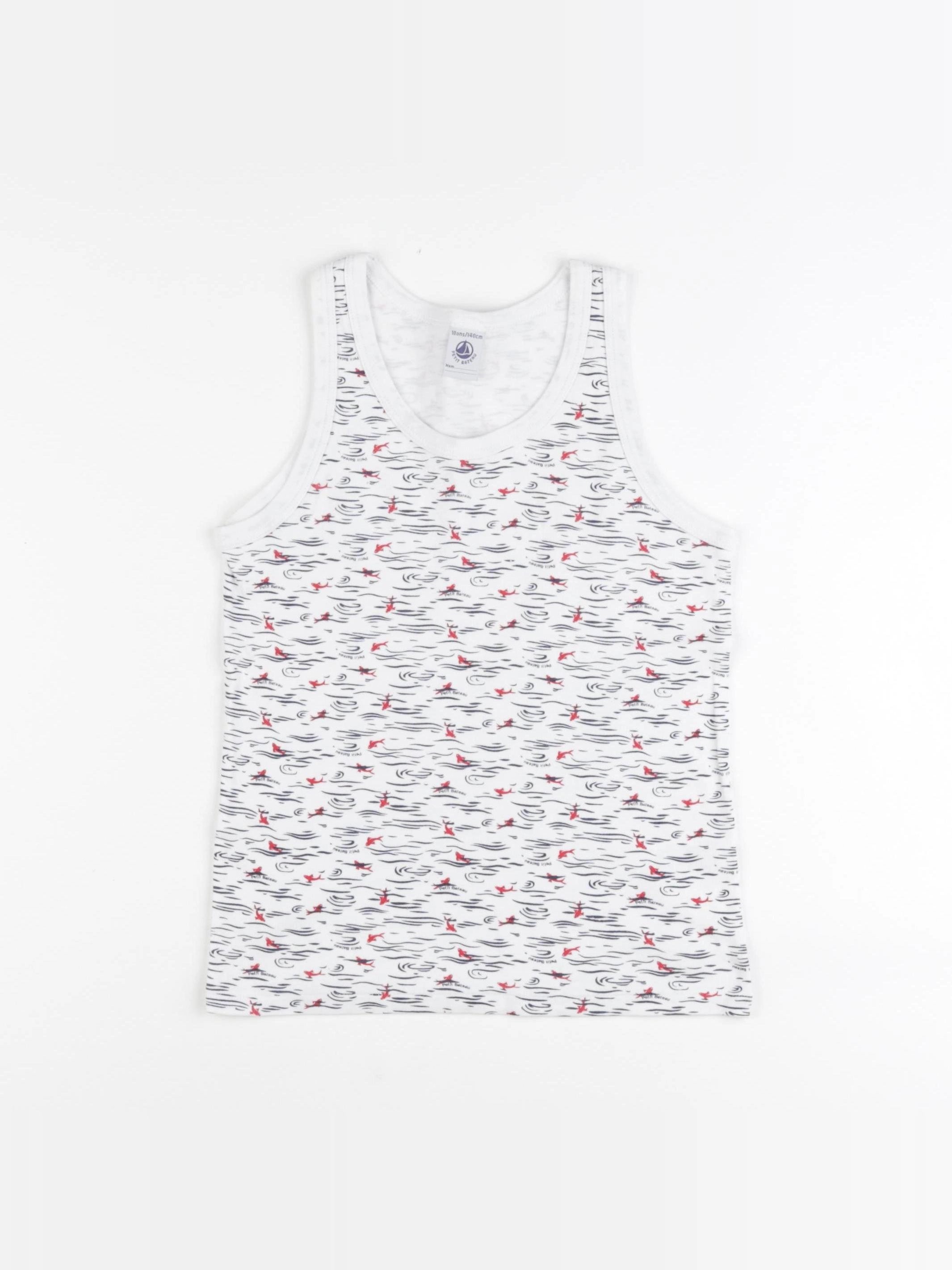 Petit Bateau - maillot de corps blanc - 10 ans