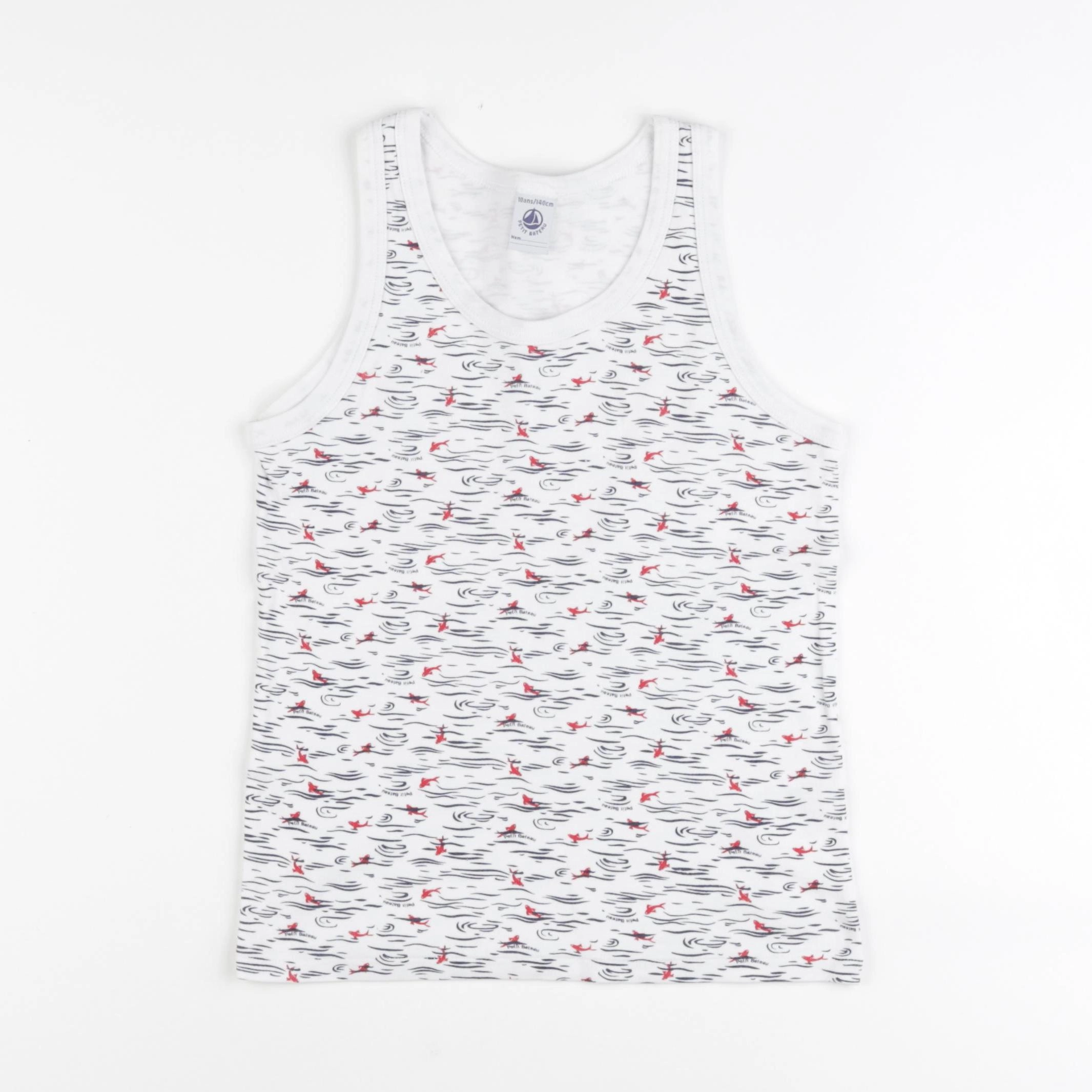 Petit Bateau - maillot de corps blanc - 10 ans