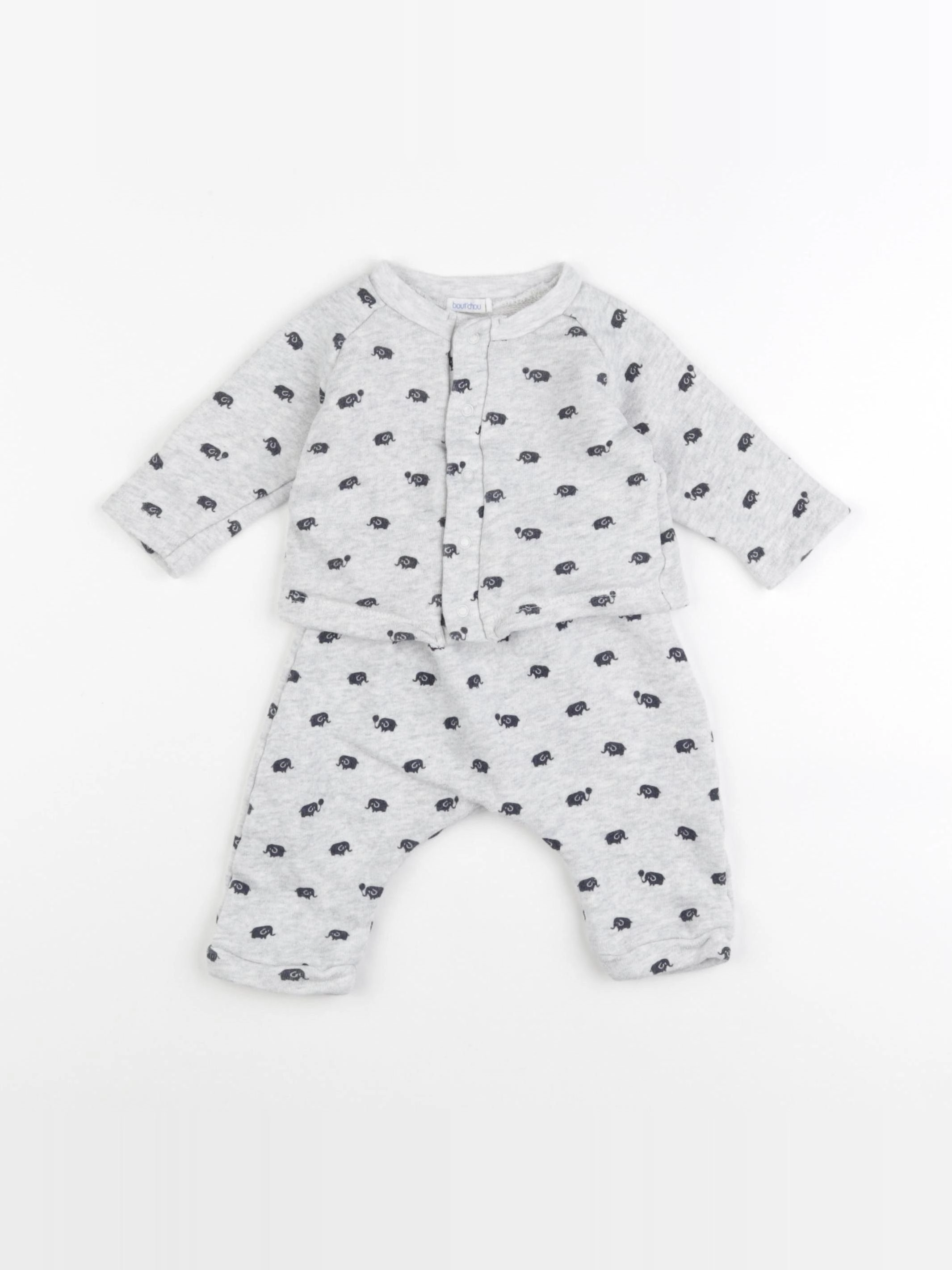 Boutchou - ensemble gris - 3 mois