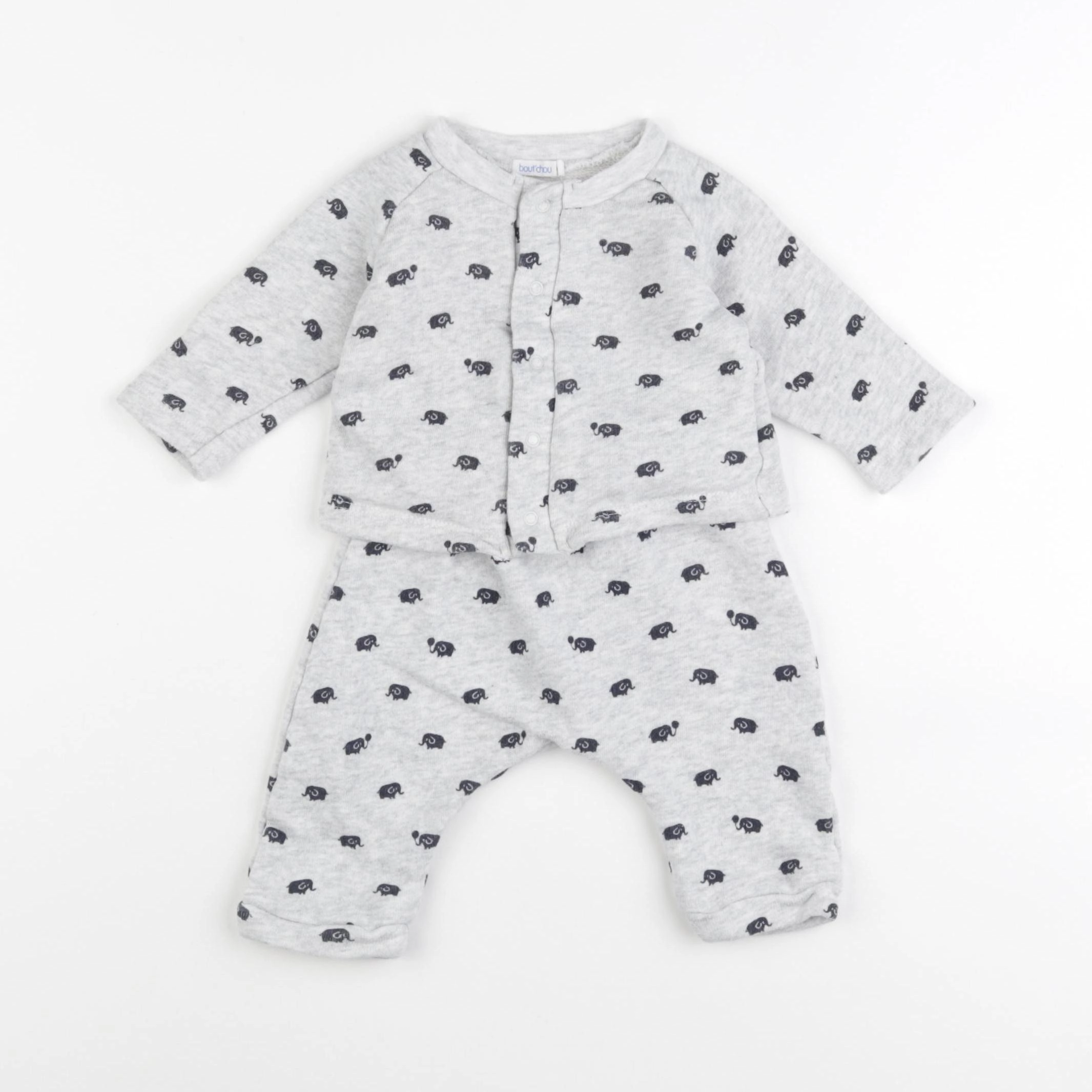 Boutchou - ensemble gris - 3 mois