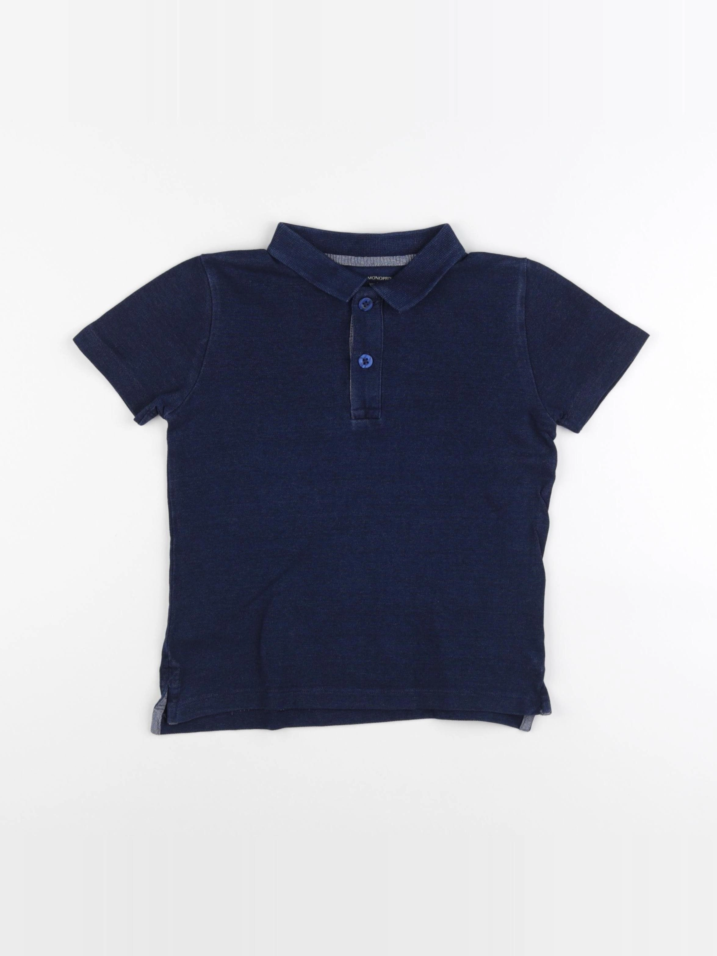 Monoprix - polo bleu - 5 ans