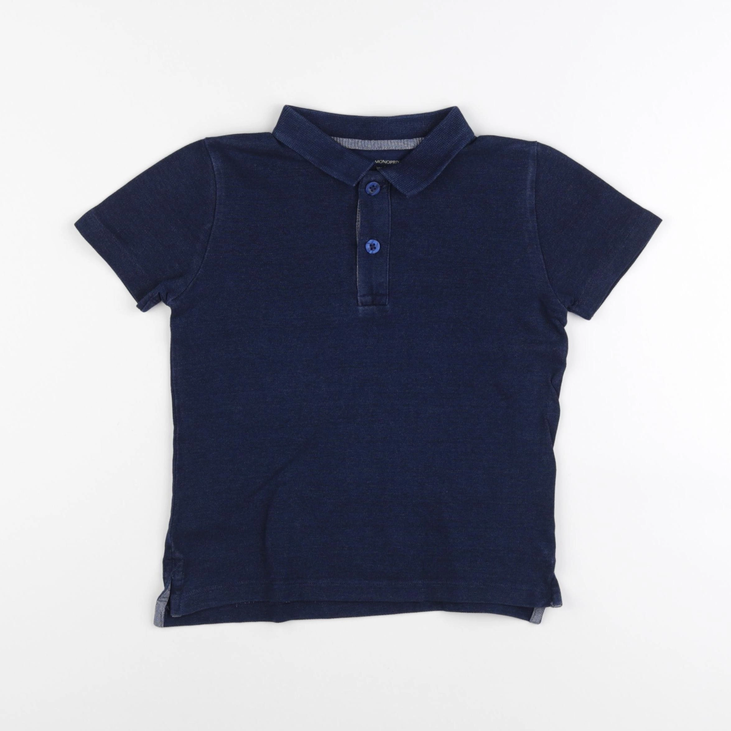 Monoprix - polo bleu - 5 ans