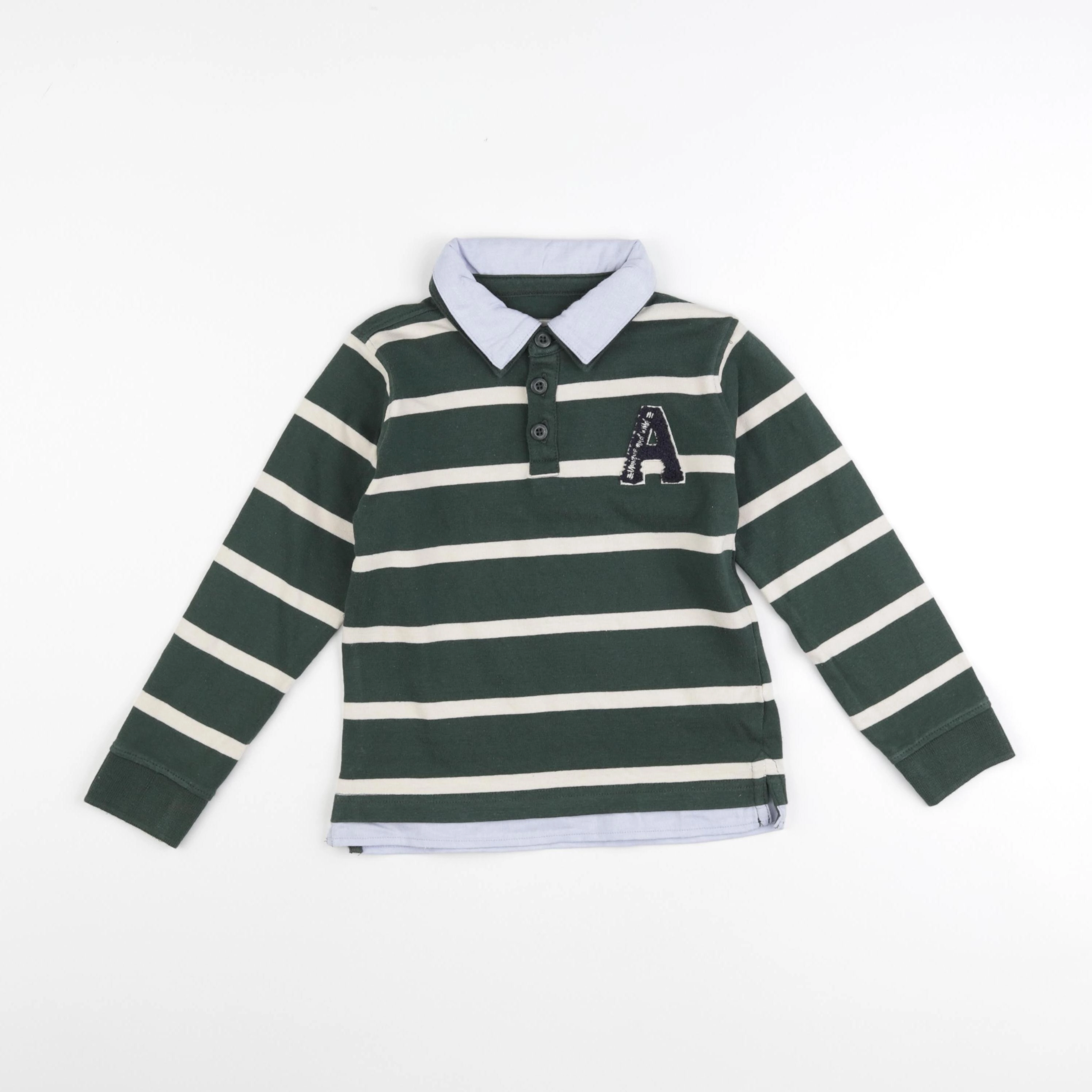 Vertbaudet - polo vert - 6 ans