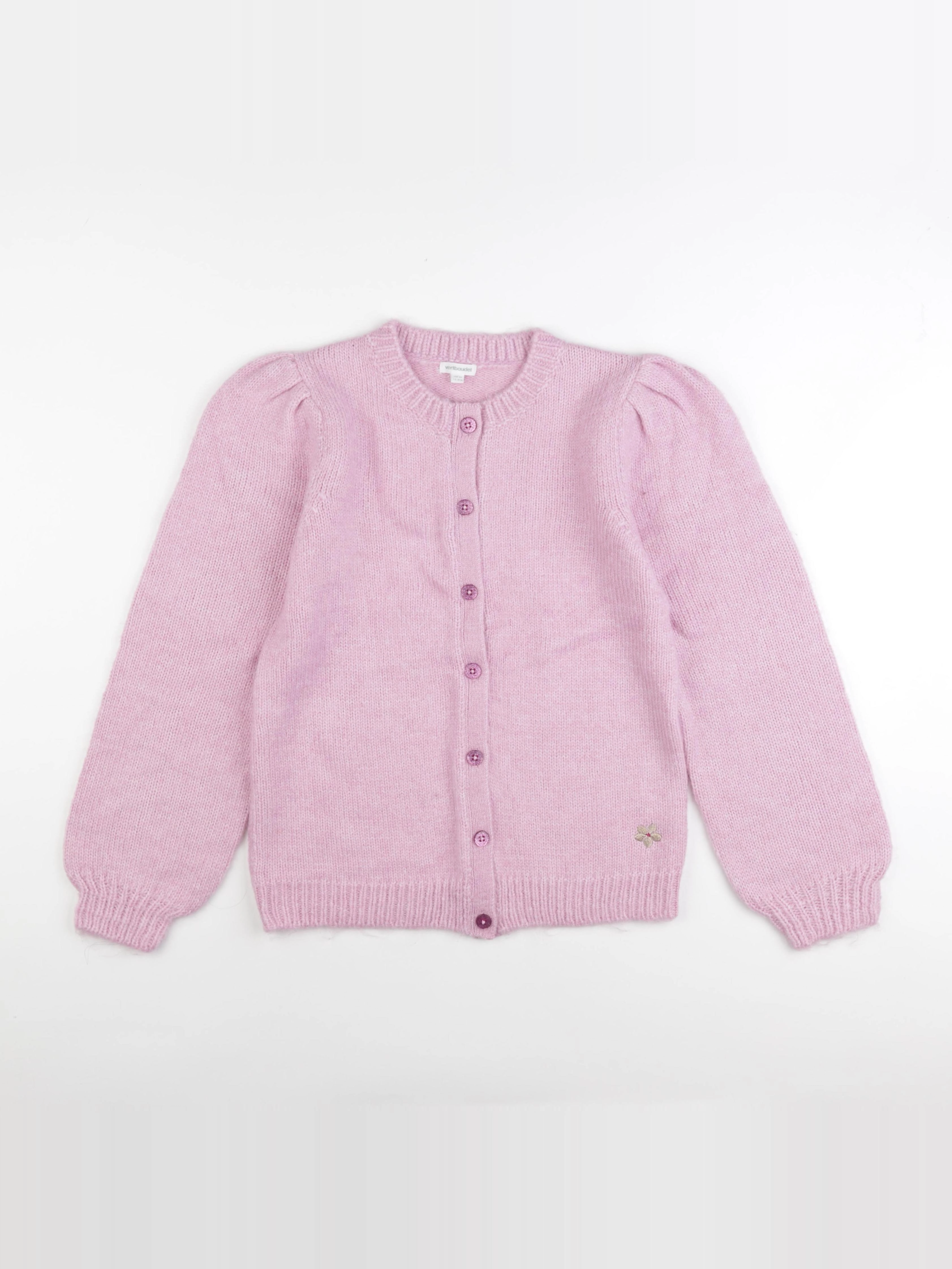 Vertbaudet - gilet violet - 14 ans