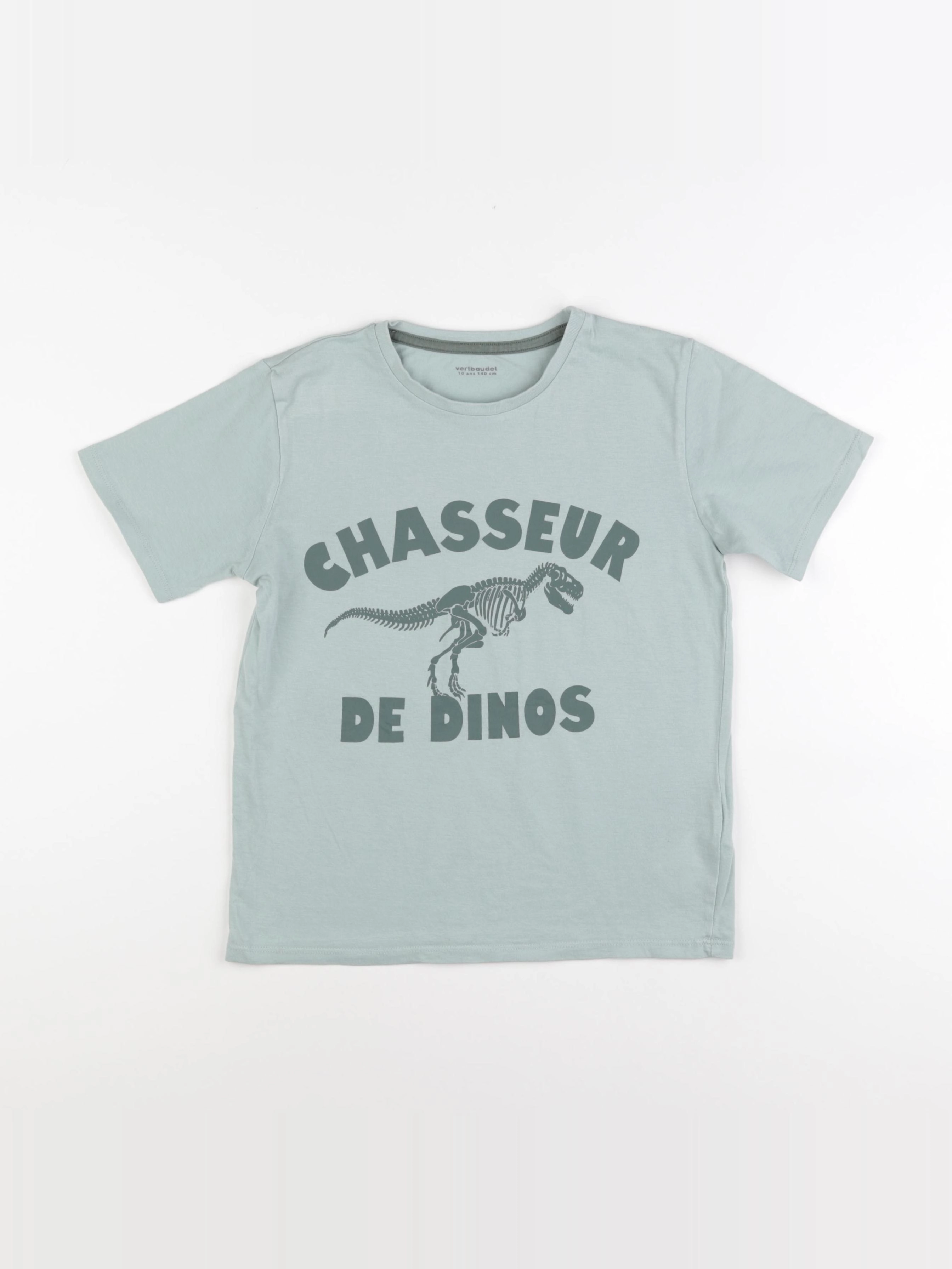 Vertbaudet - tee-shirt bleu - 10 ans