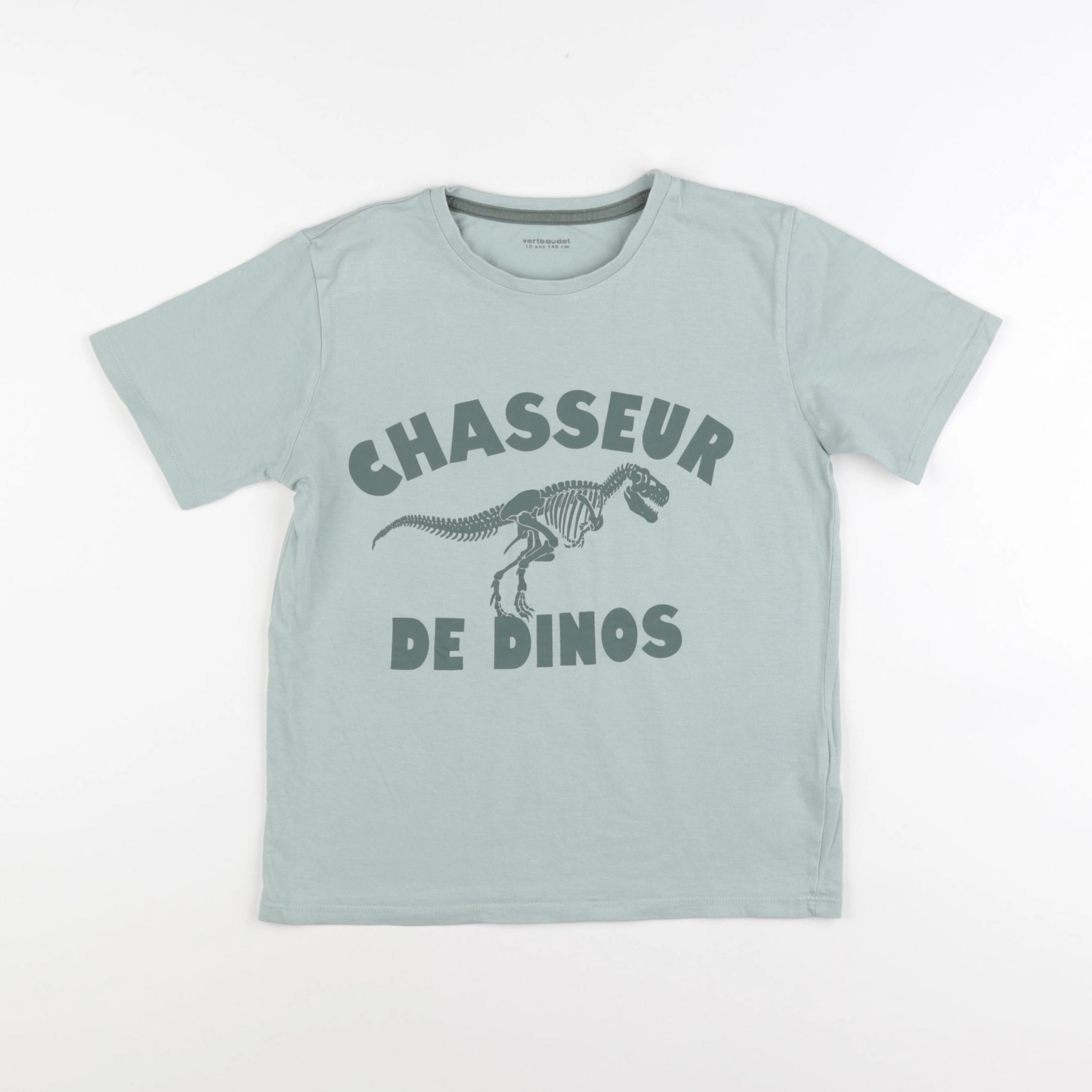 Vertbaudet - tee-shirt bleu - 10 ans
