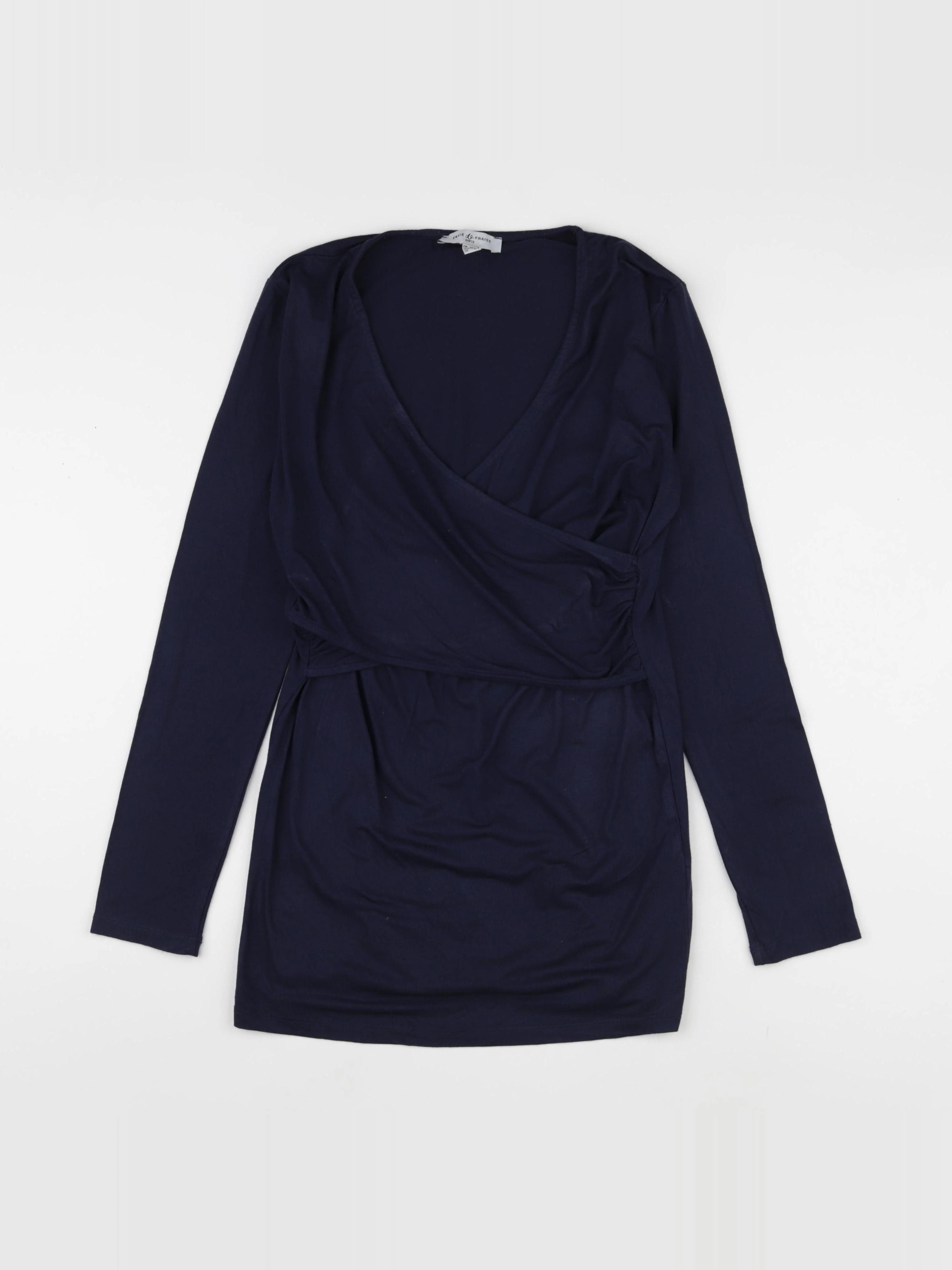 Envie de fraise - tee-shirt grossesse bleu - 36 à 38