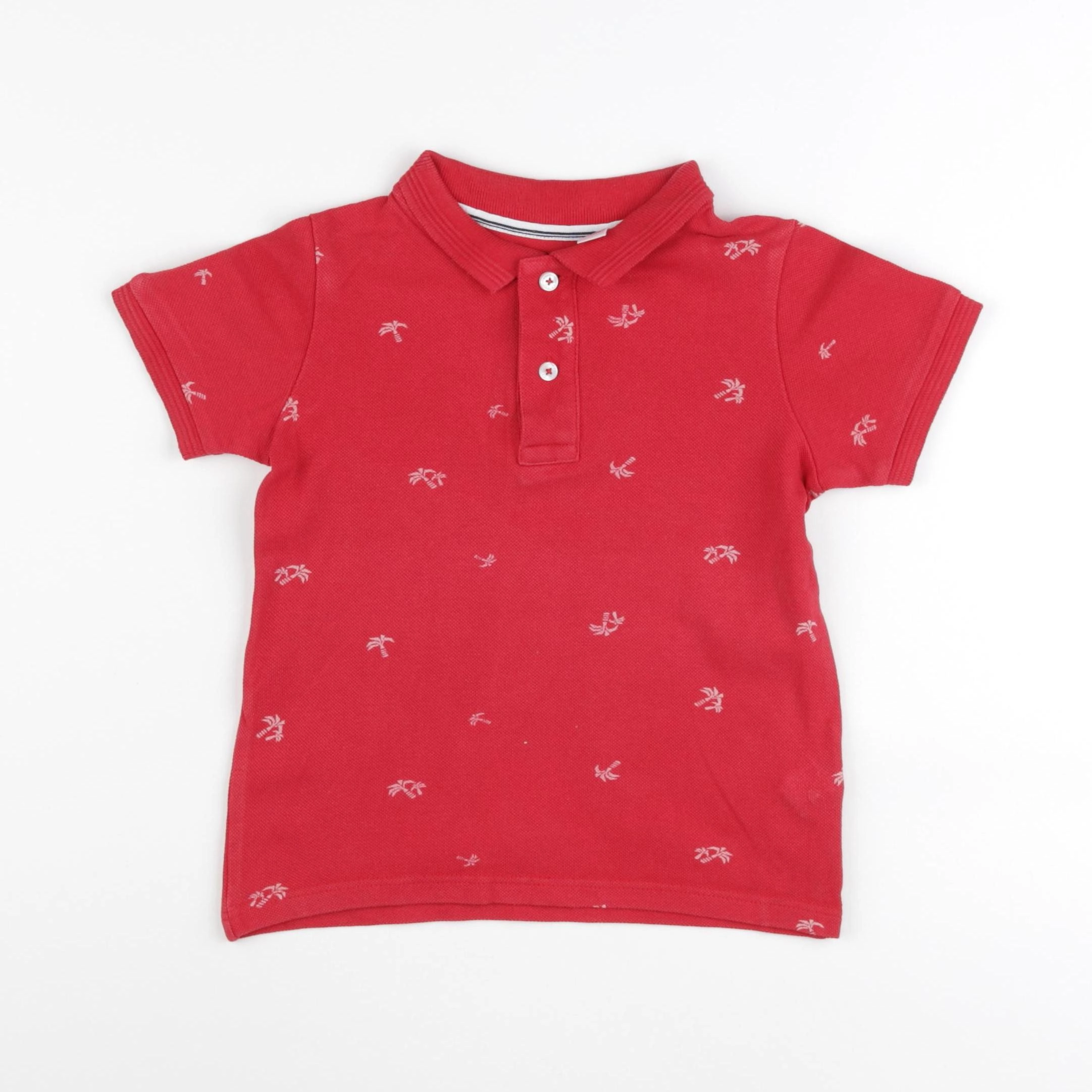 Okaidi - polo rouge - 5 ans