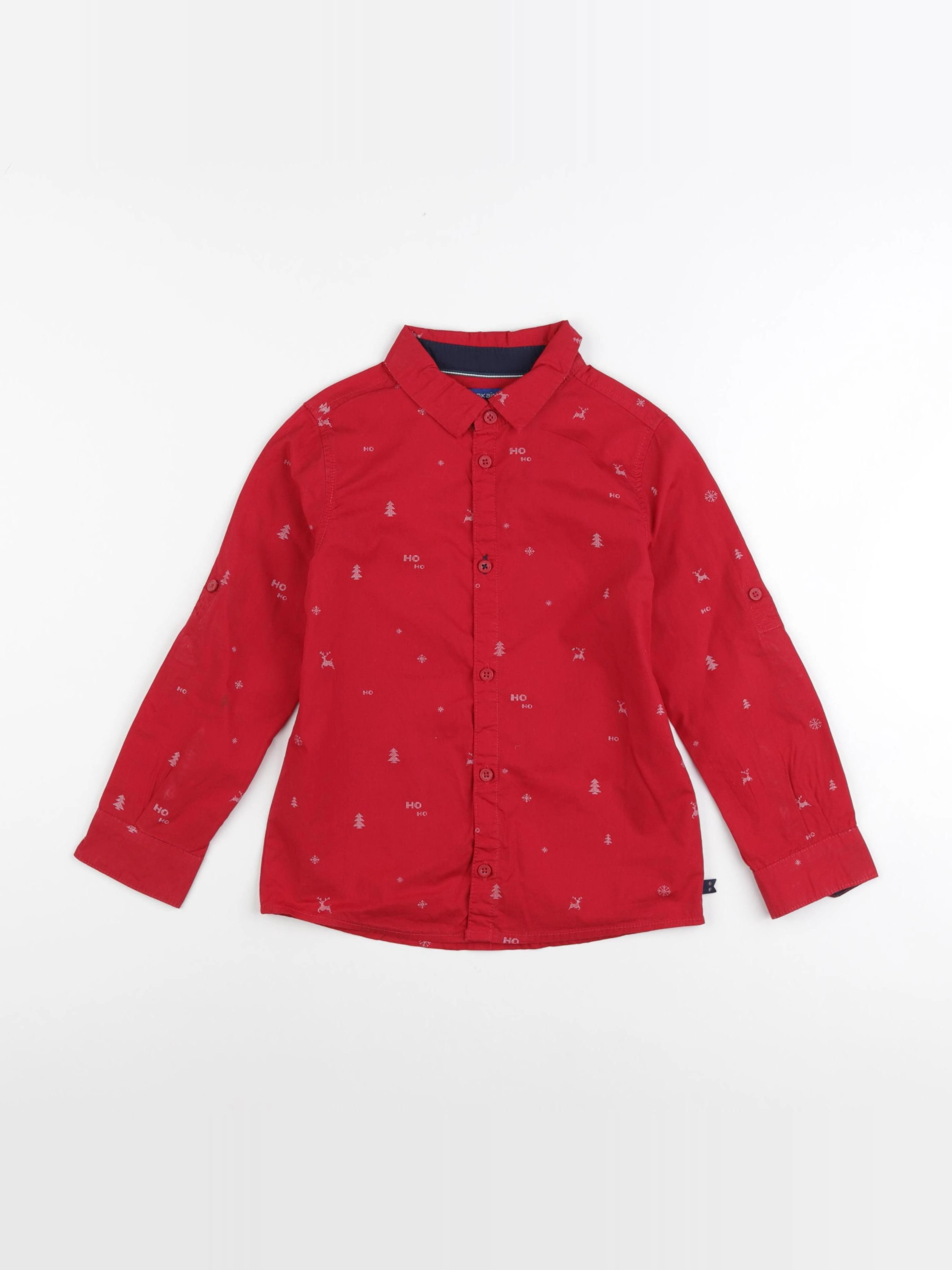 Okaidi - chemise rouge - 6 ans