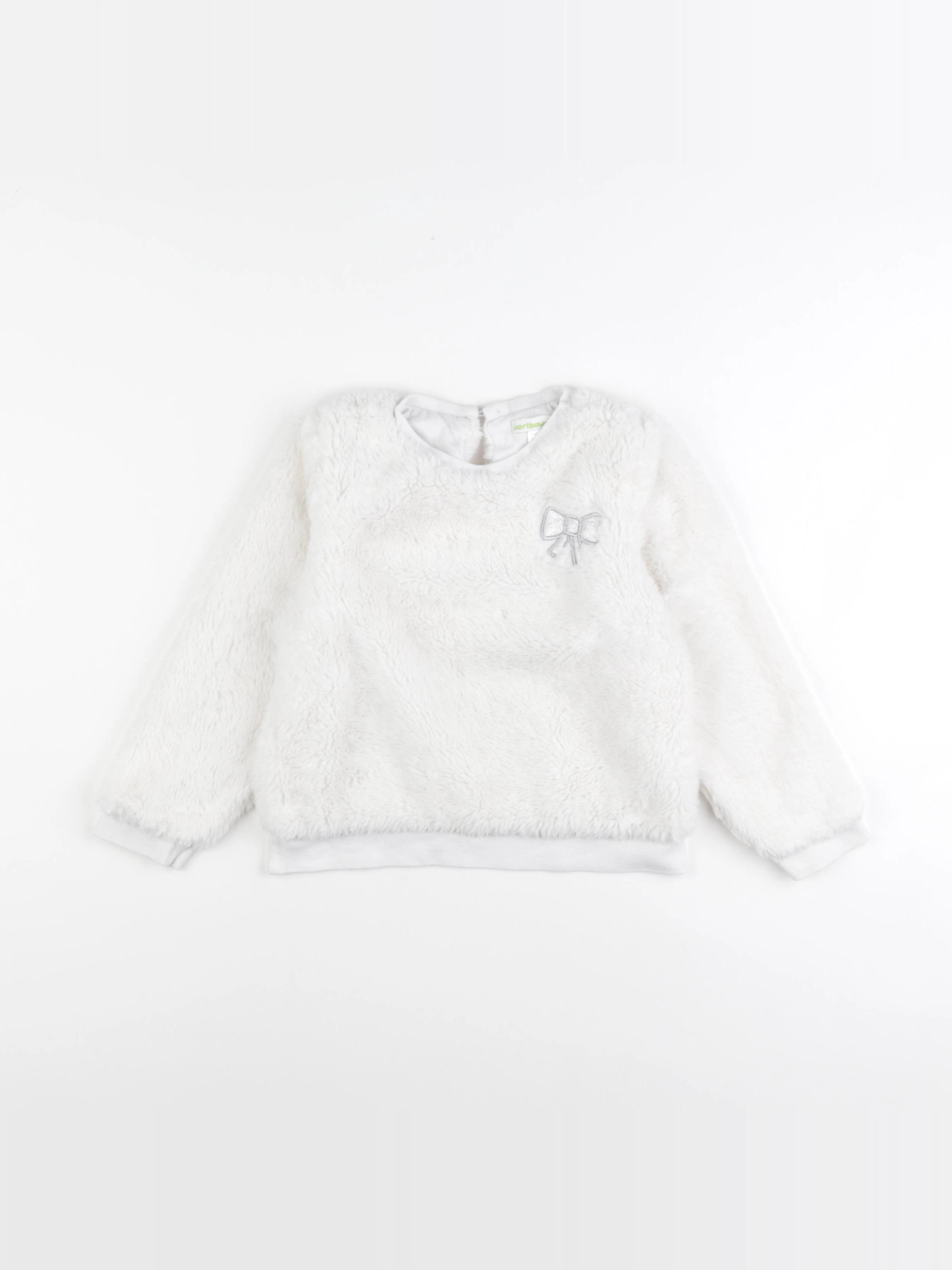 Vertbaudet - pull blanc - 6 ans