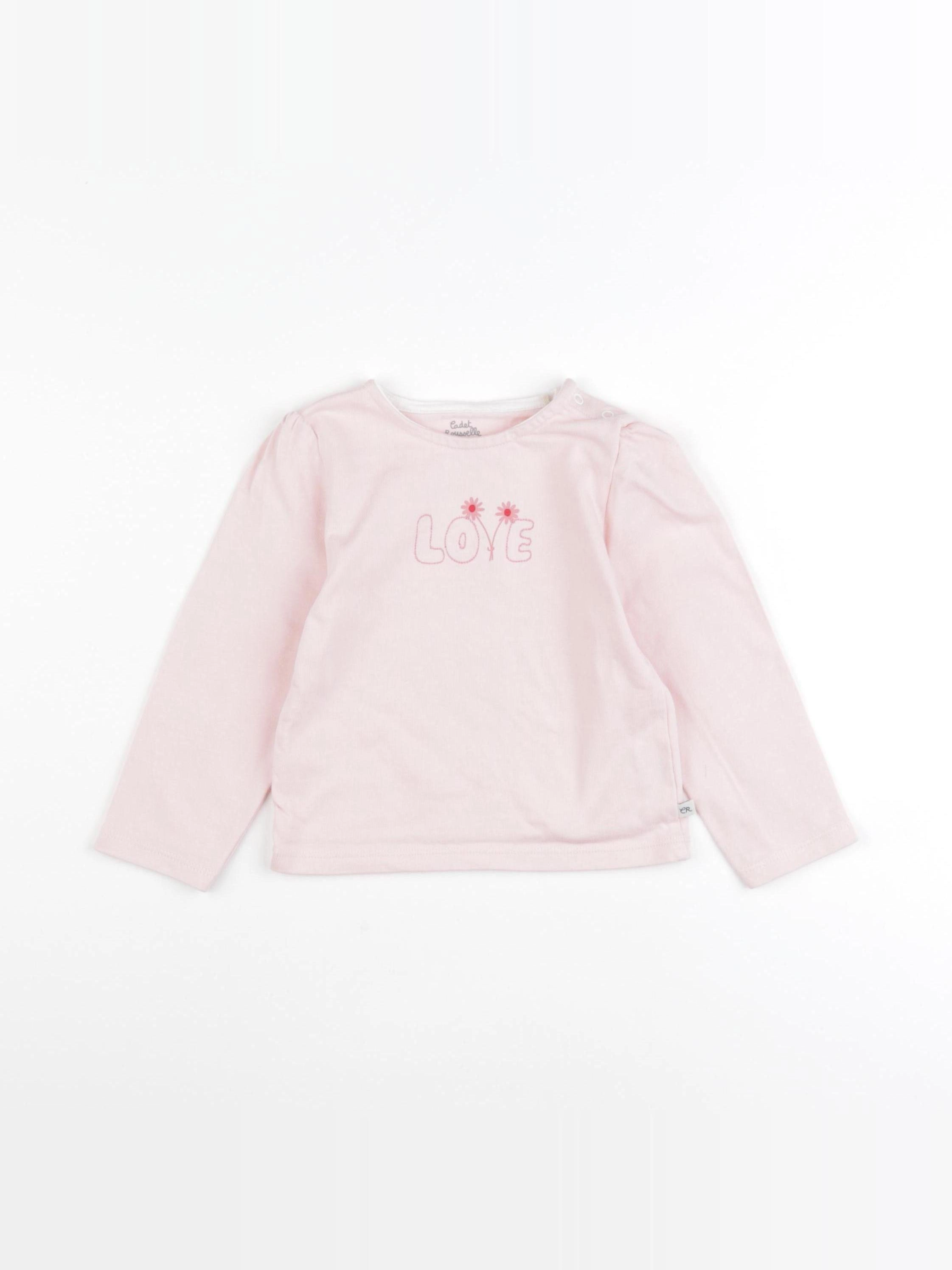 Cadet Rousselle - tee-shirt rose - 24 mois