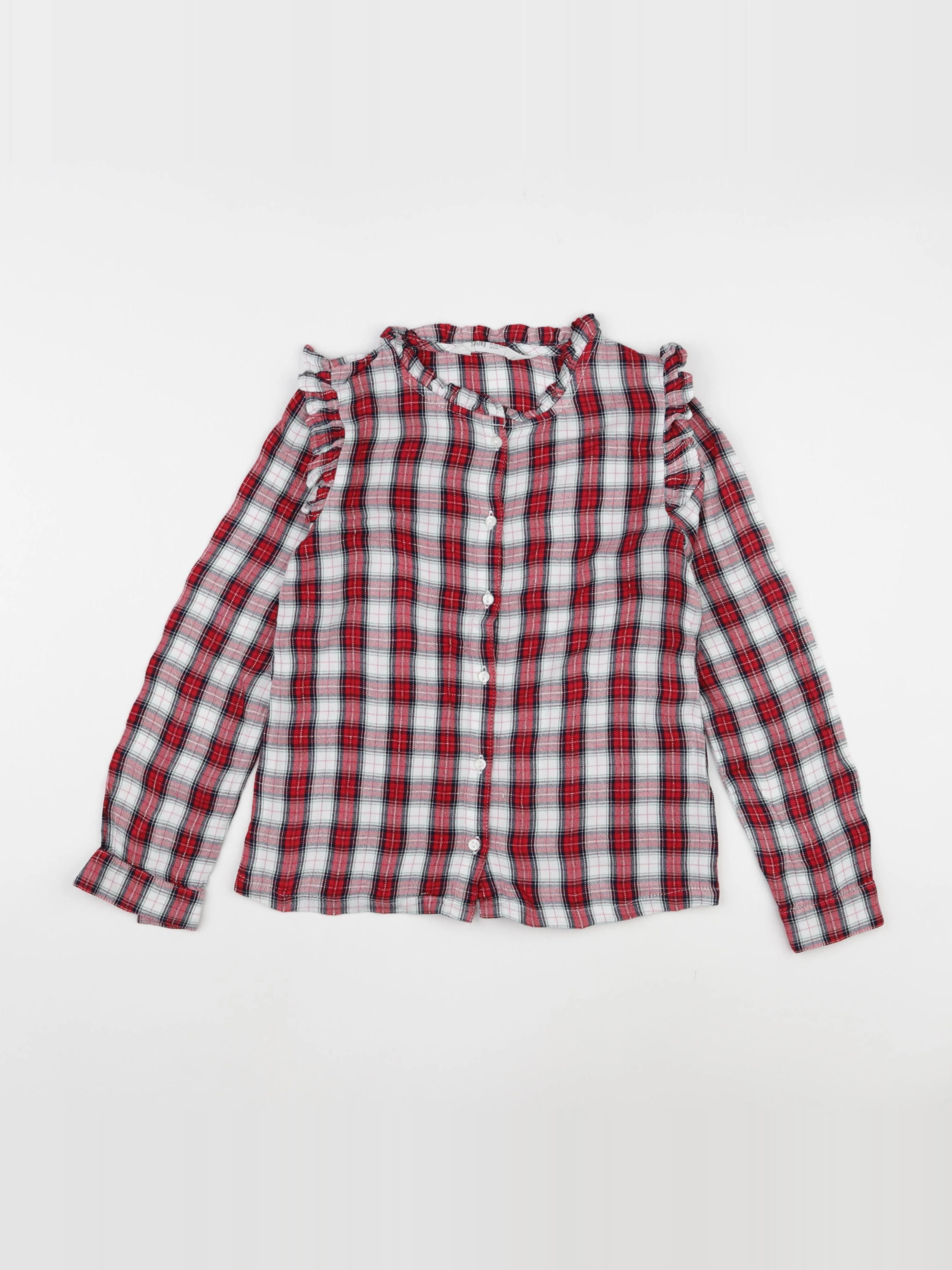 H&M - blouse rouge - 8/9 ans