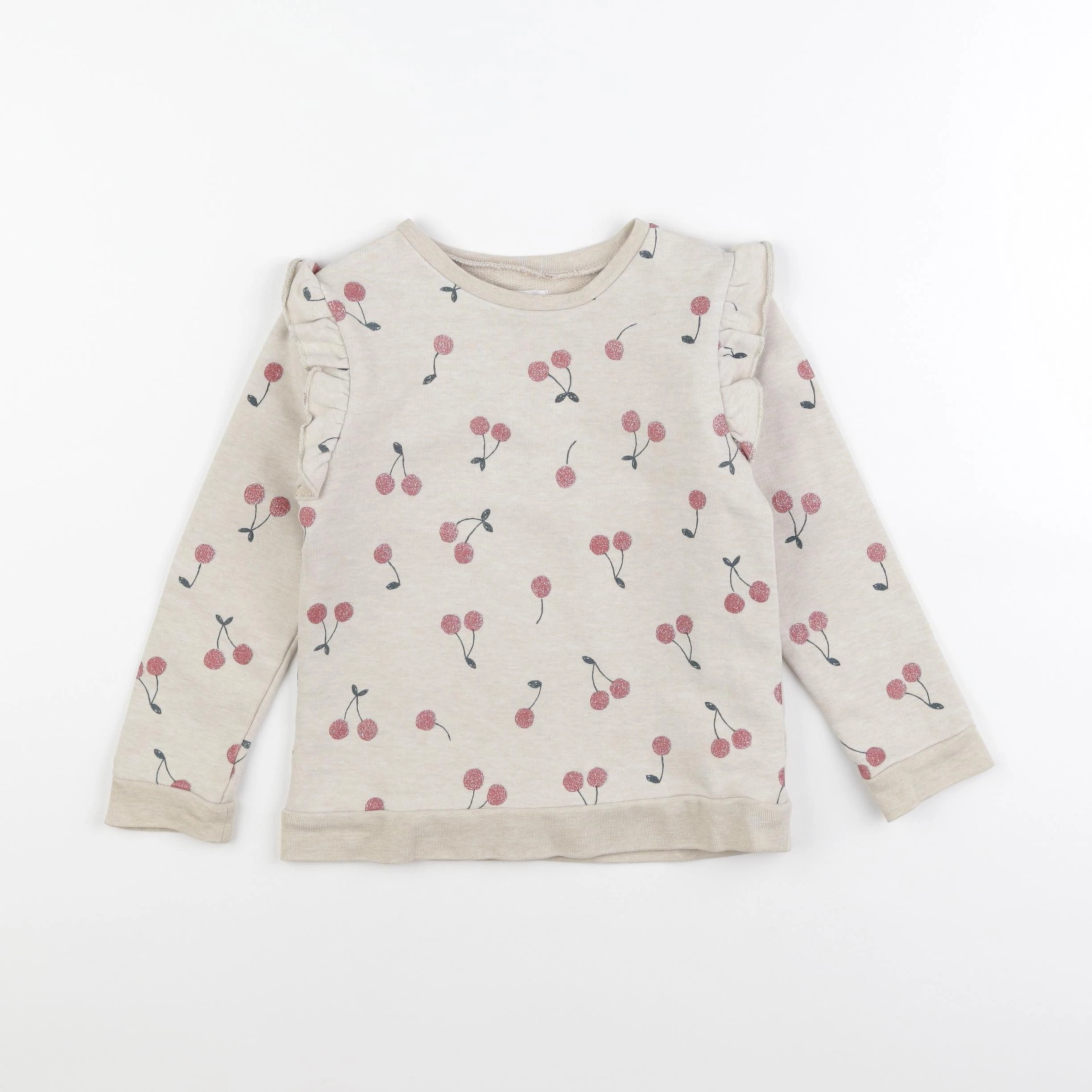 Vertbaudet - sweat beige - 5 ans